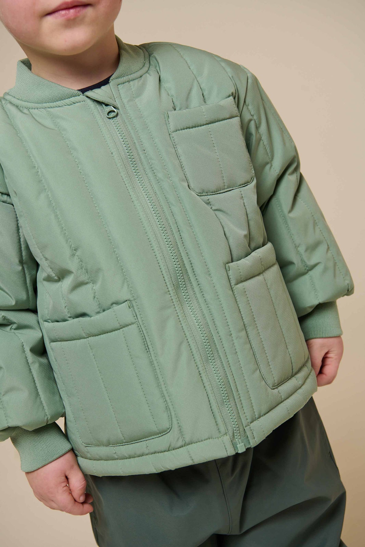 Thermo-Tech-Jacke - Kids - Dusty Green | 101112 Athur