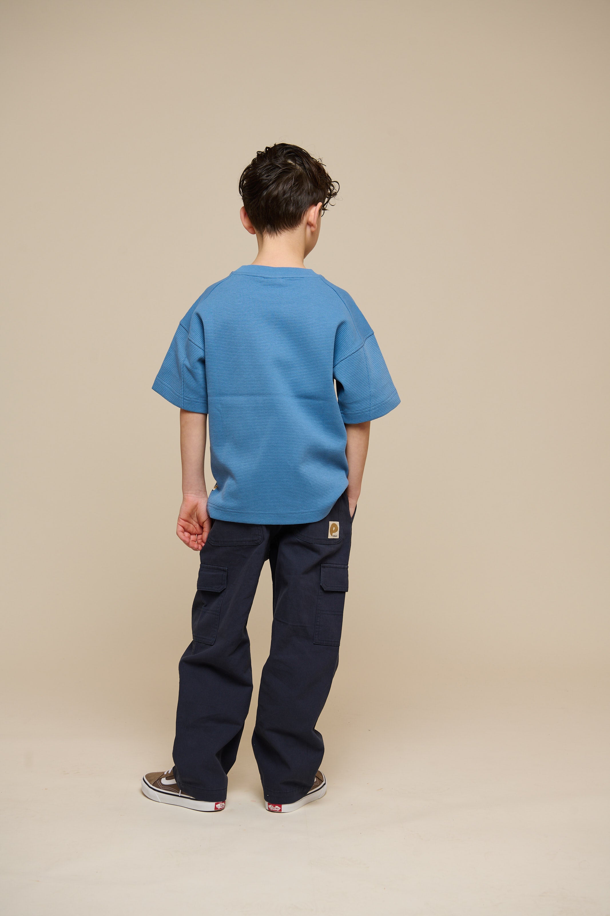 Waffel T-Shirt - Tween - Dusty Blue | 101151 Evan