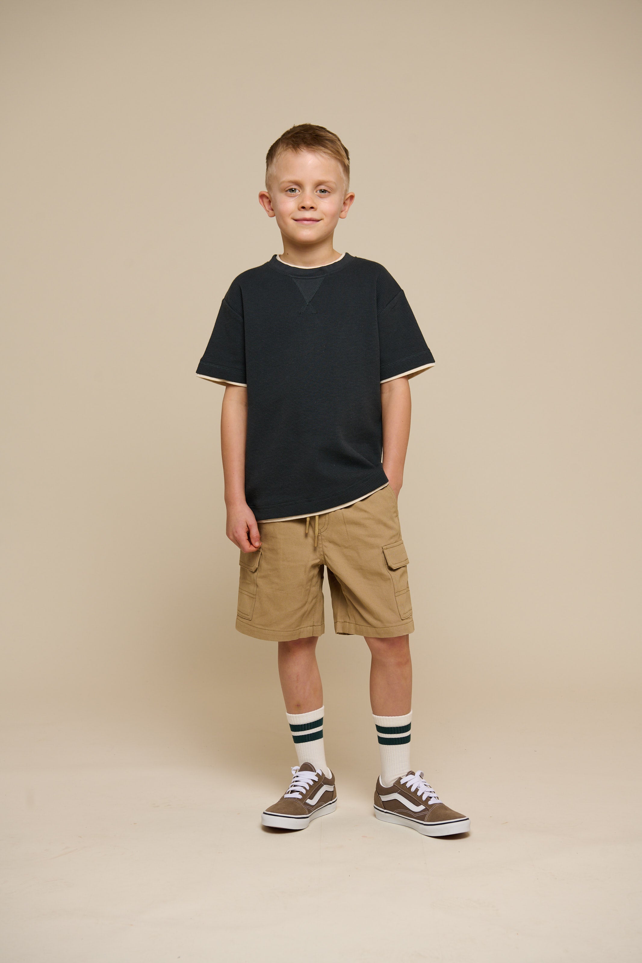 Texturiertes T-Shirt - Tween - Forest Green | 100714 Malthe