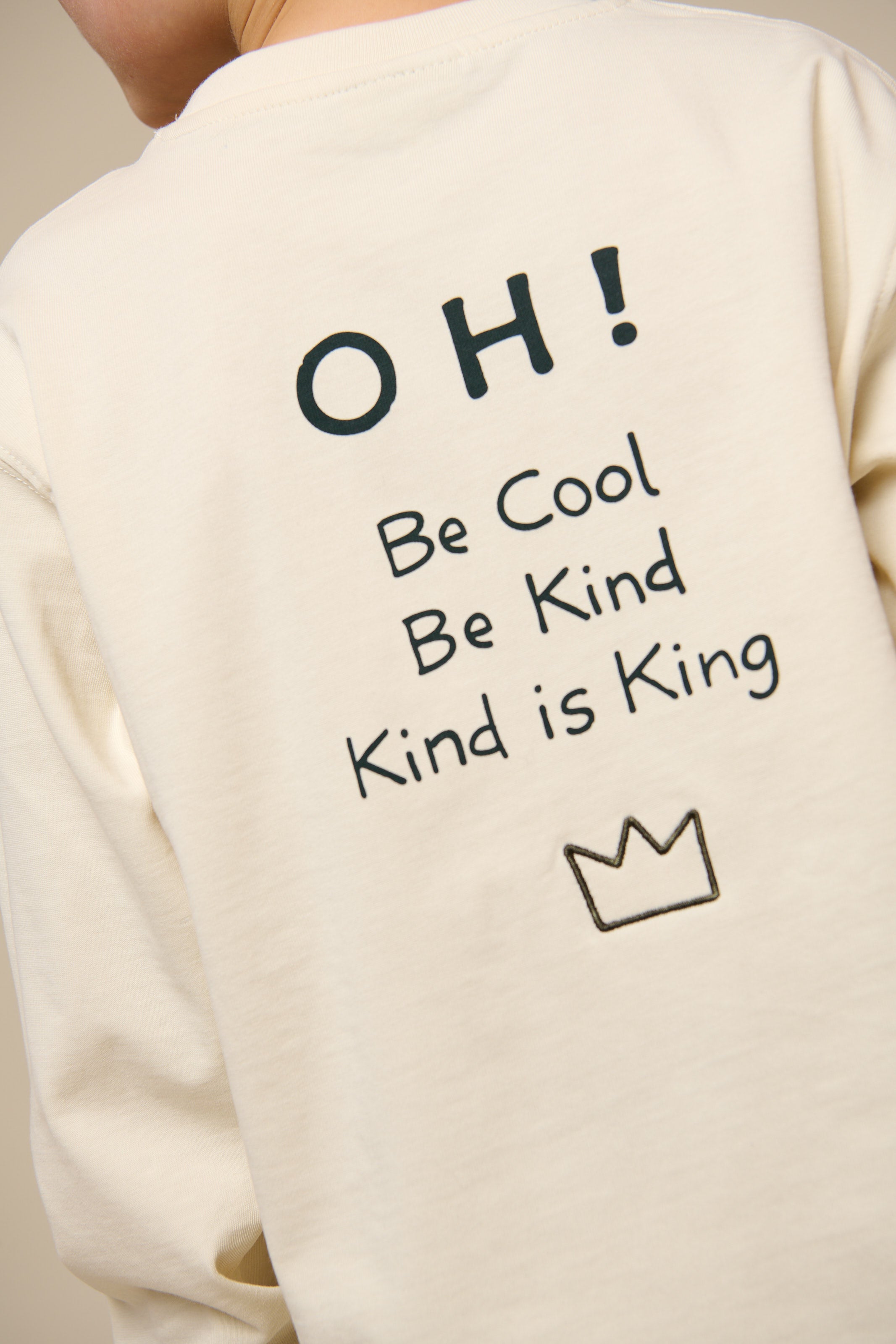 Übergroßes Heavyweight Langarm-T-Shirt - Tween - Off White | 100853 August