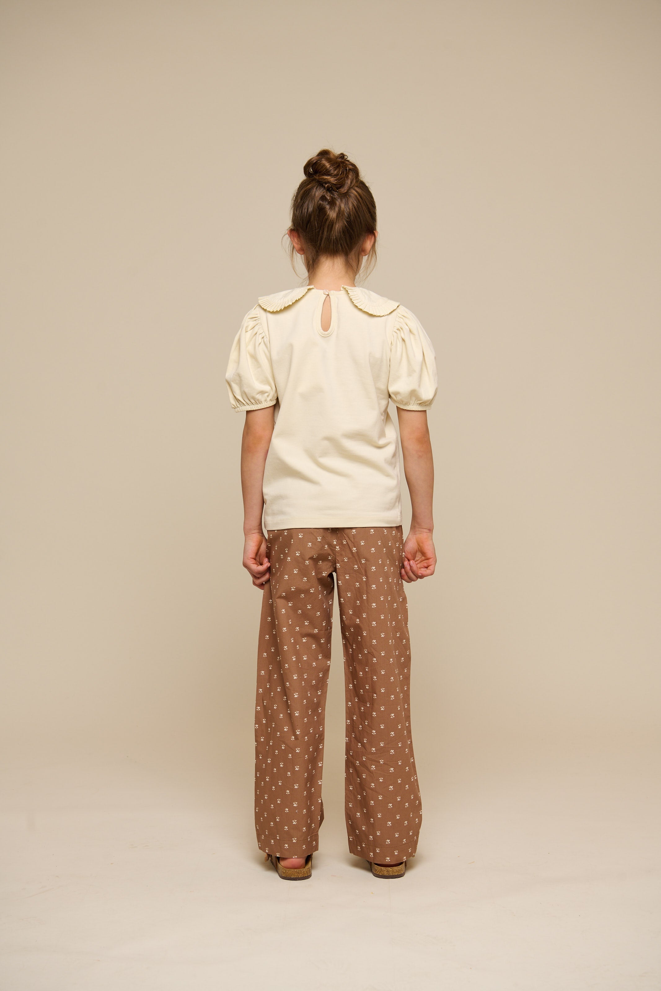 Bedruckte Popeline-Hose - Tween - Coconut | 101090 Camilla