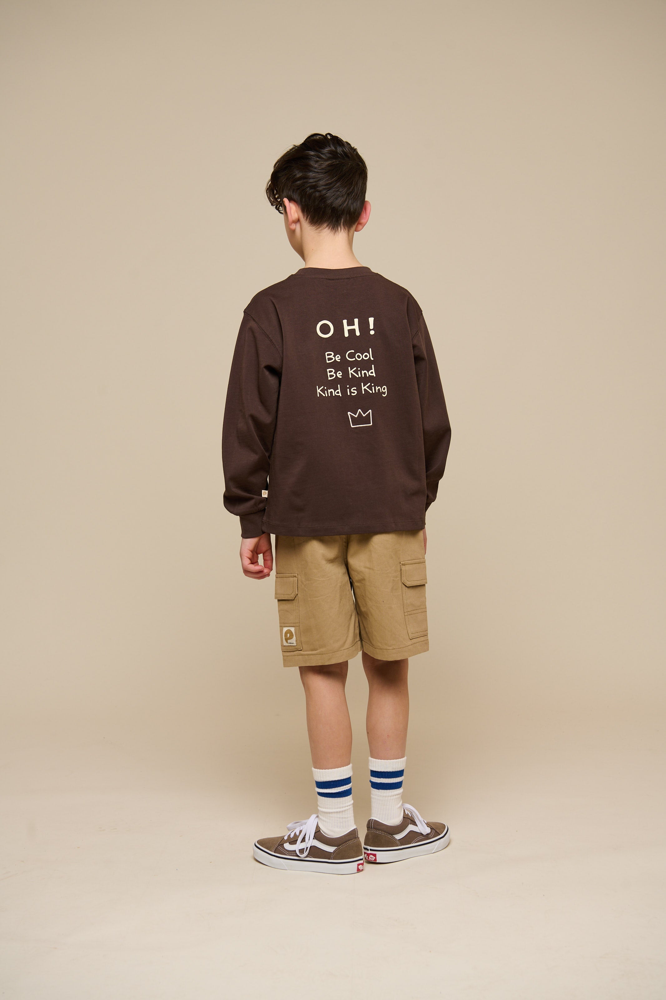 Übergroßes Heavyweight Langarm-T-Shirt - Tween - Chocolate | 100852 August