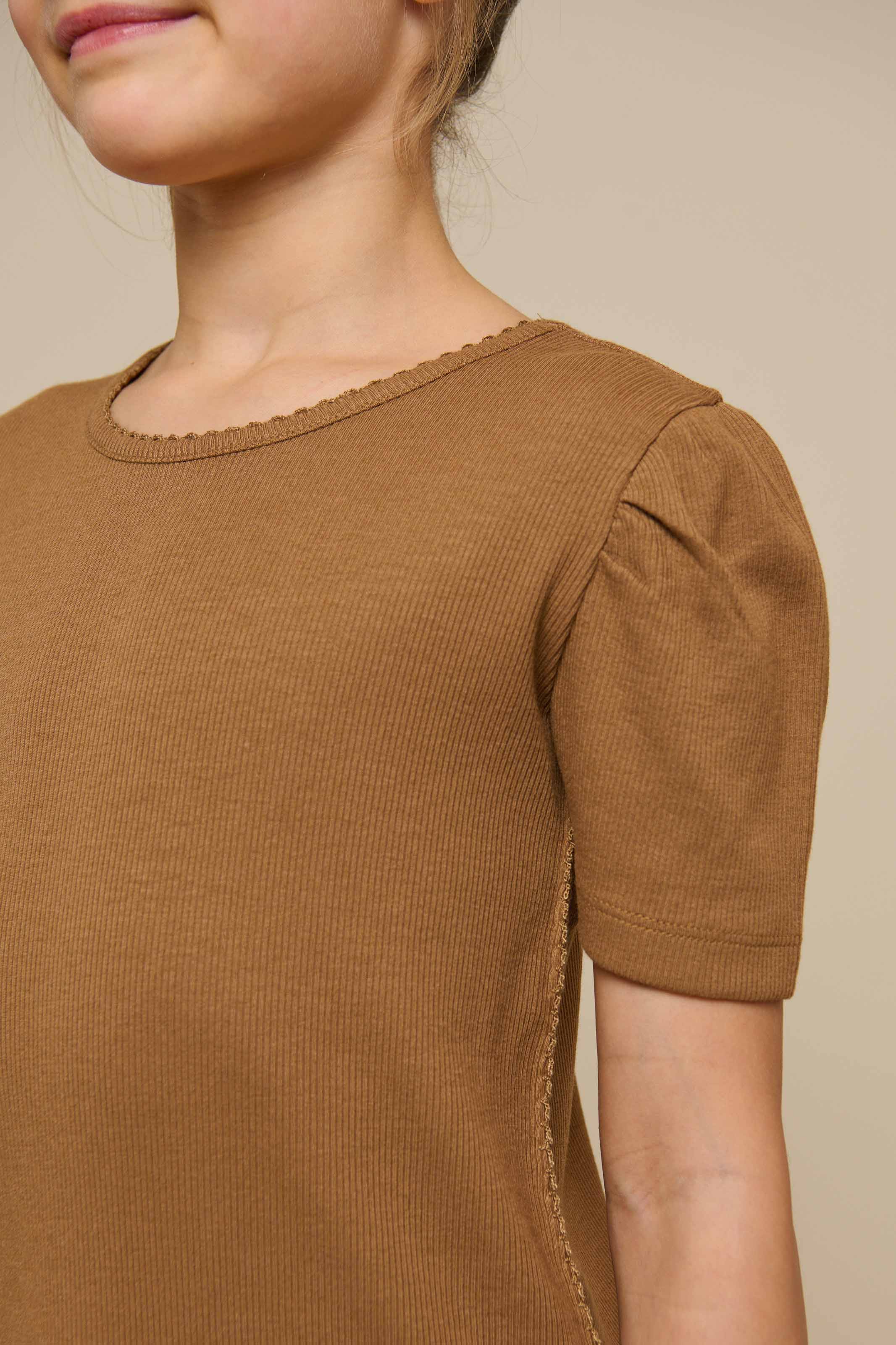 Modal-Ripp Lang T-Shirt Kleid - Tween - Coconut | 101294 Lottie