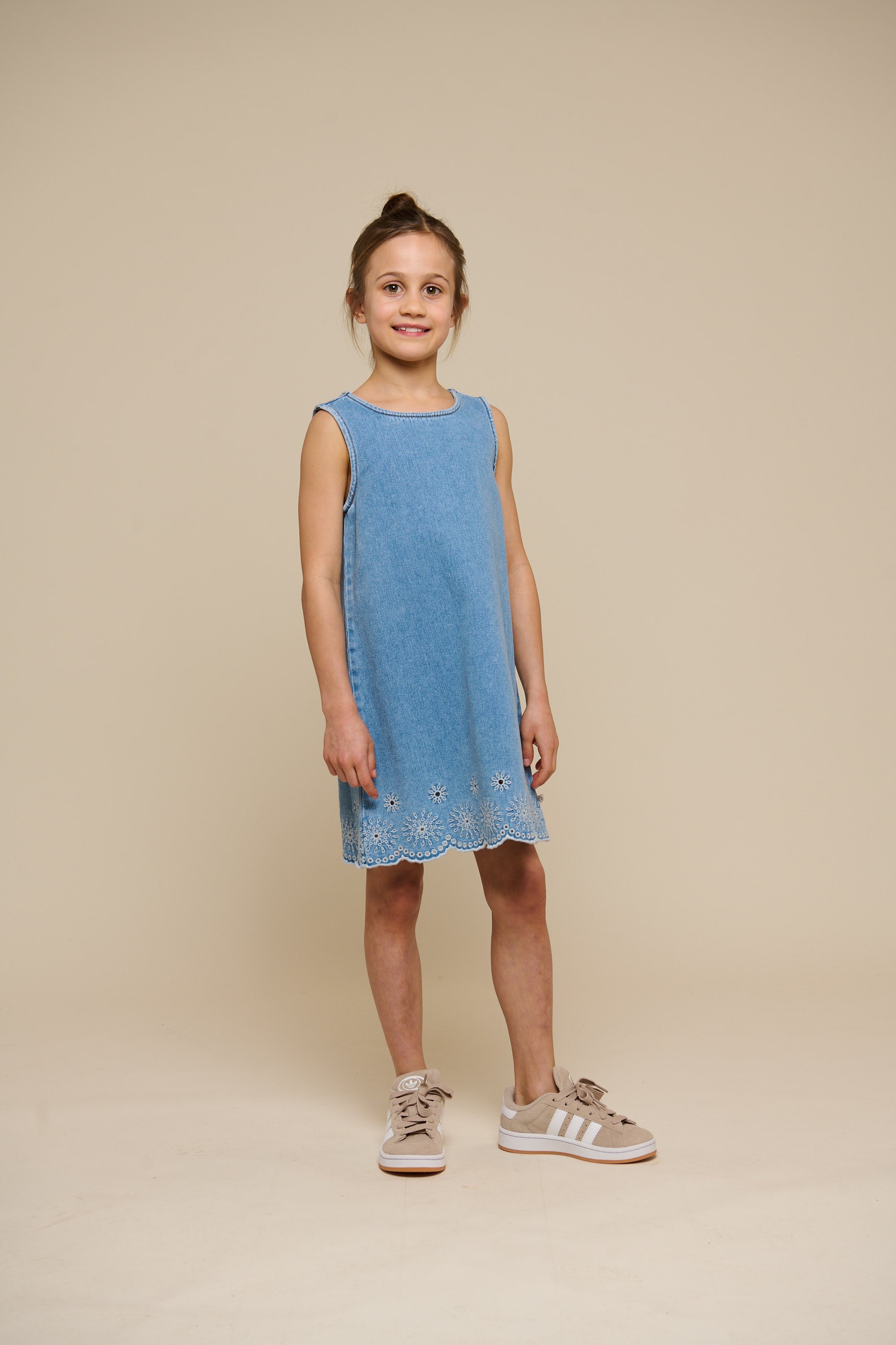 Besticktes Denim-Minikleid - Tween - Light Blue Denim | 101019 Vera