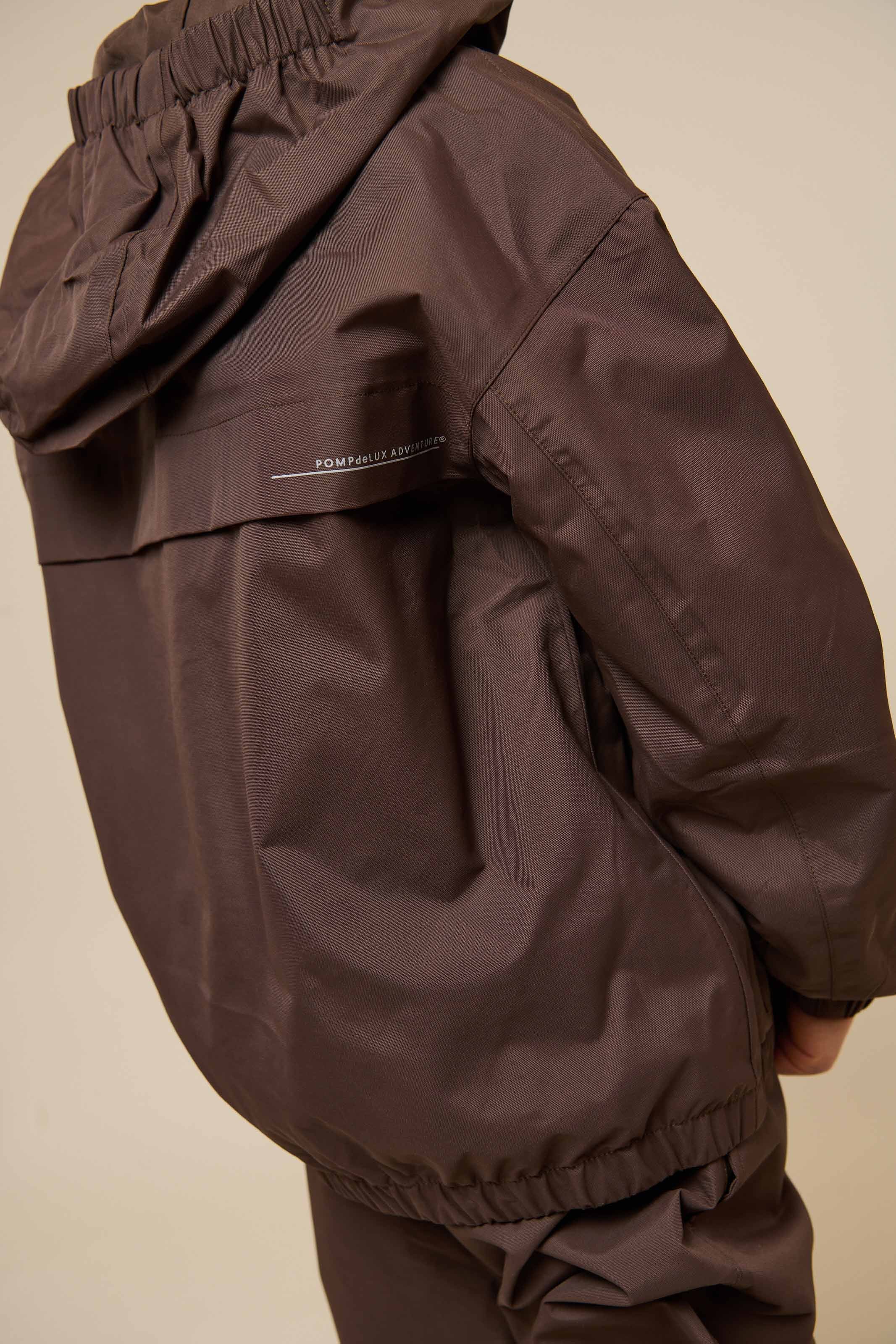 Shell Jacke mit Path-Tasche - Tween - Chocolate | 100500 Luke