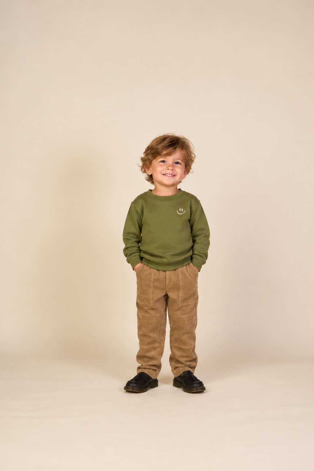 Cordhose mit aufgesetzten Taschen Kids - Khaki | 101537 Reed