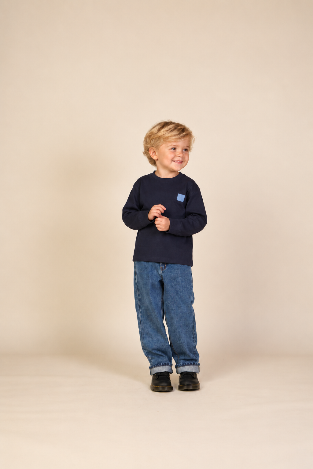 Langarmshirt Kids - Navy | 101705 Kobe