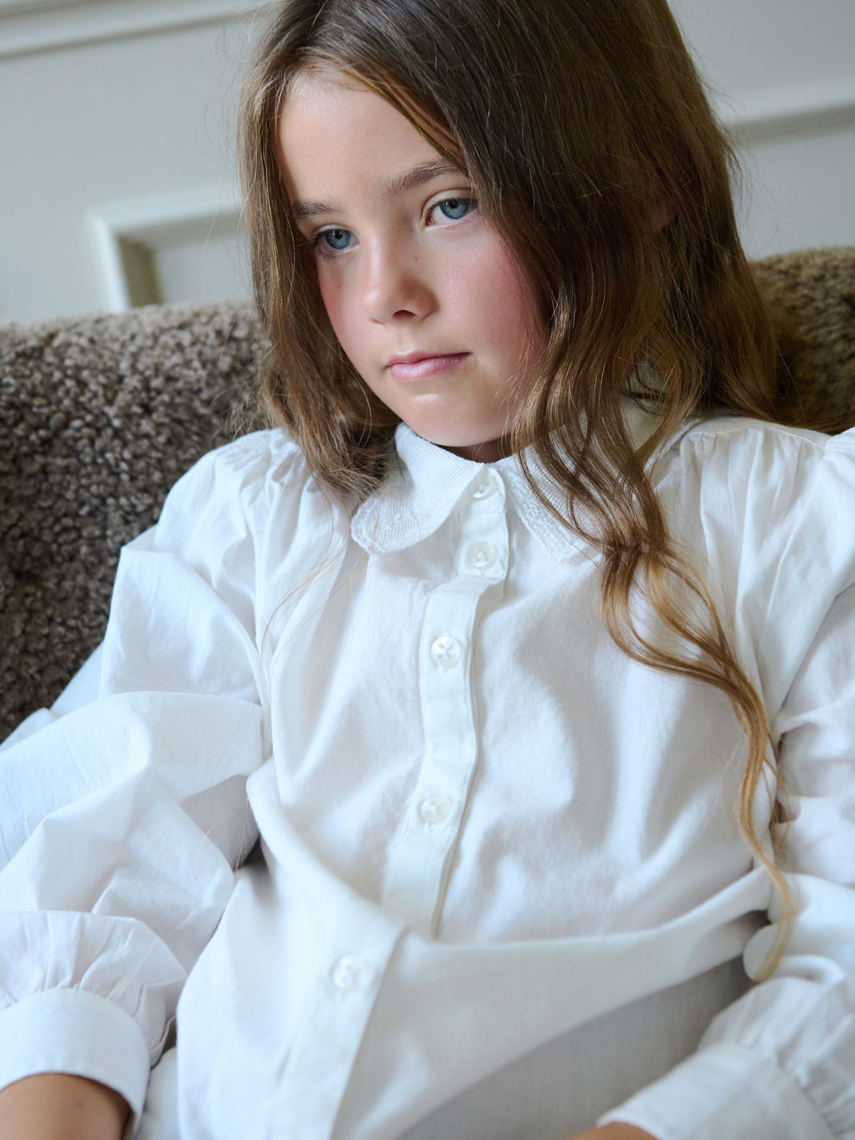 Baumwollhemd mit Spitzenkragen Tween - Offwhite | 101460 Holly