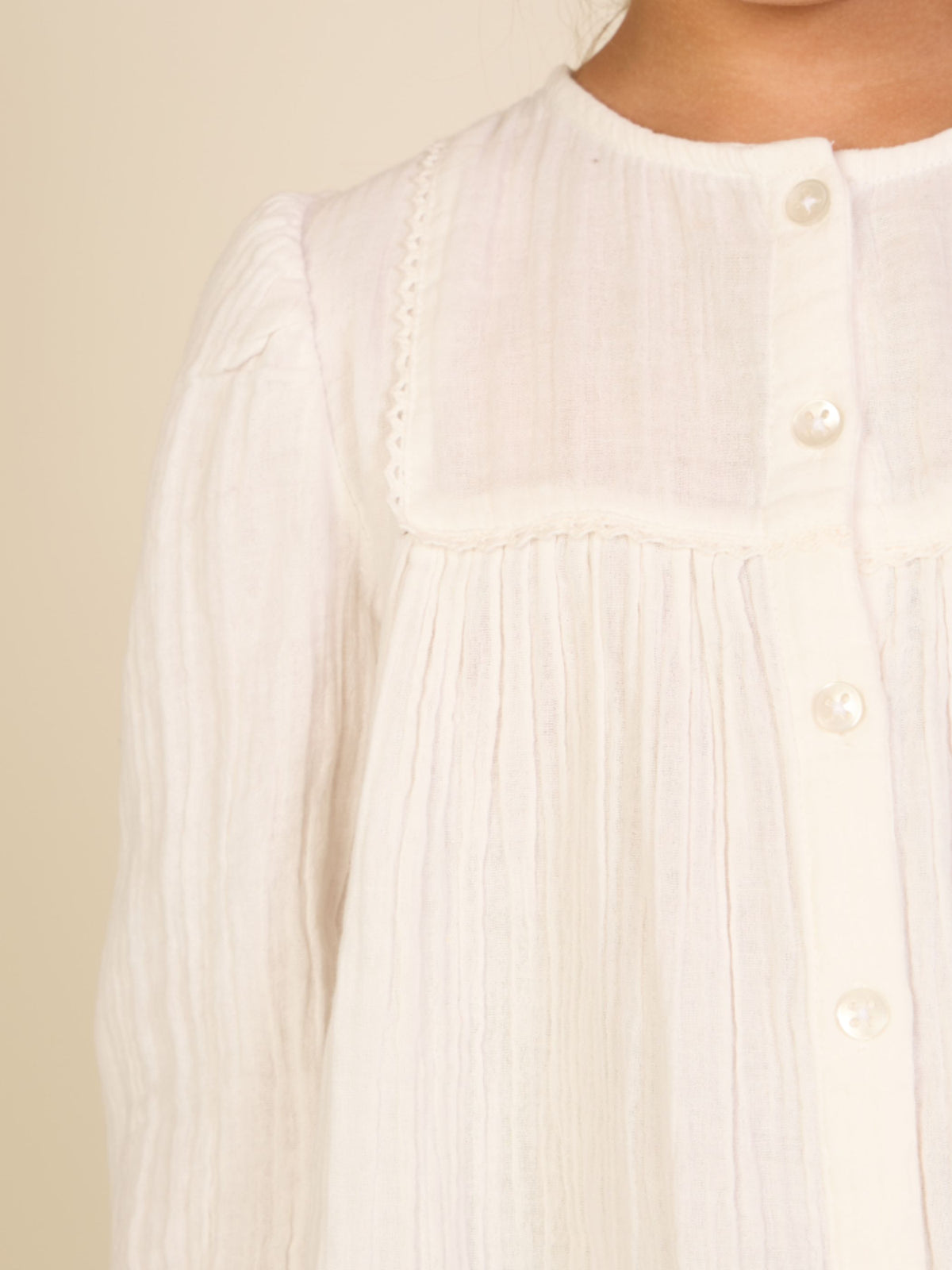 Musselinbluse Kids - Offwhite | 101461 Celina
