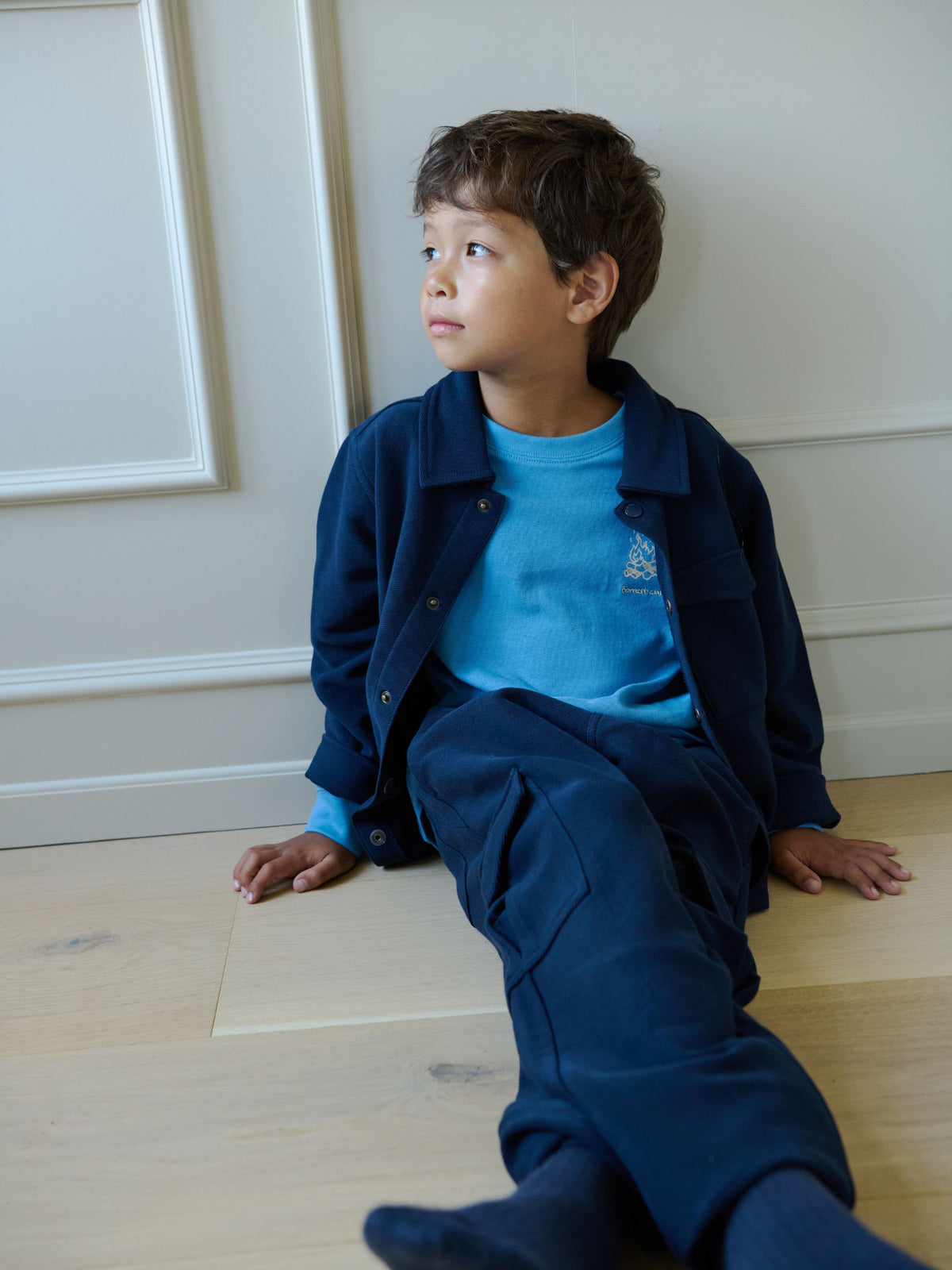Cargo-Jogginghose aus strukturiertem Sweatstoff Tween - Navy | 101511 Wilder