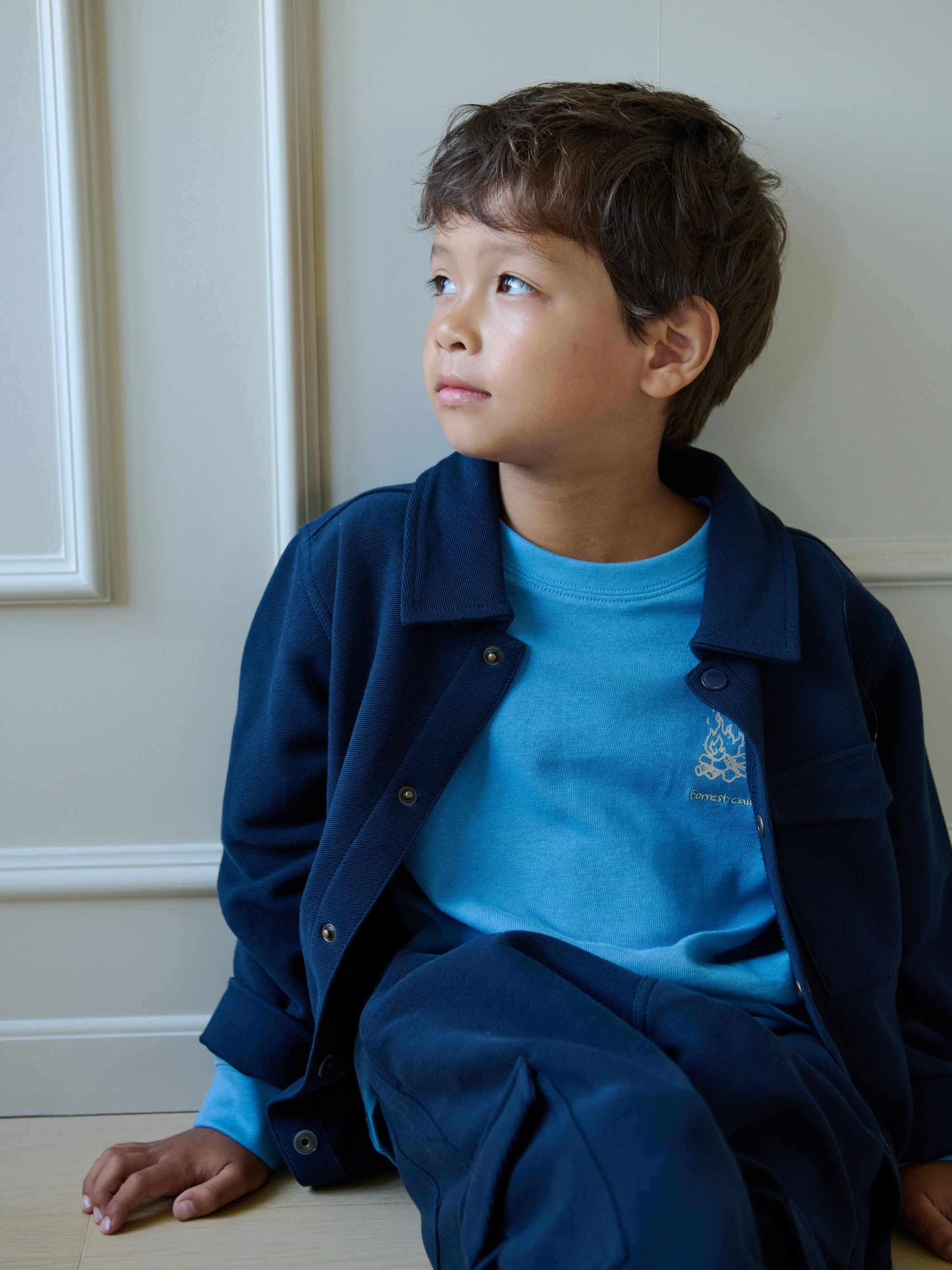 Overshirt aus strukturiertem Sweatstoff Tween - Navy | 101501 Wilder