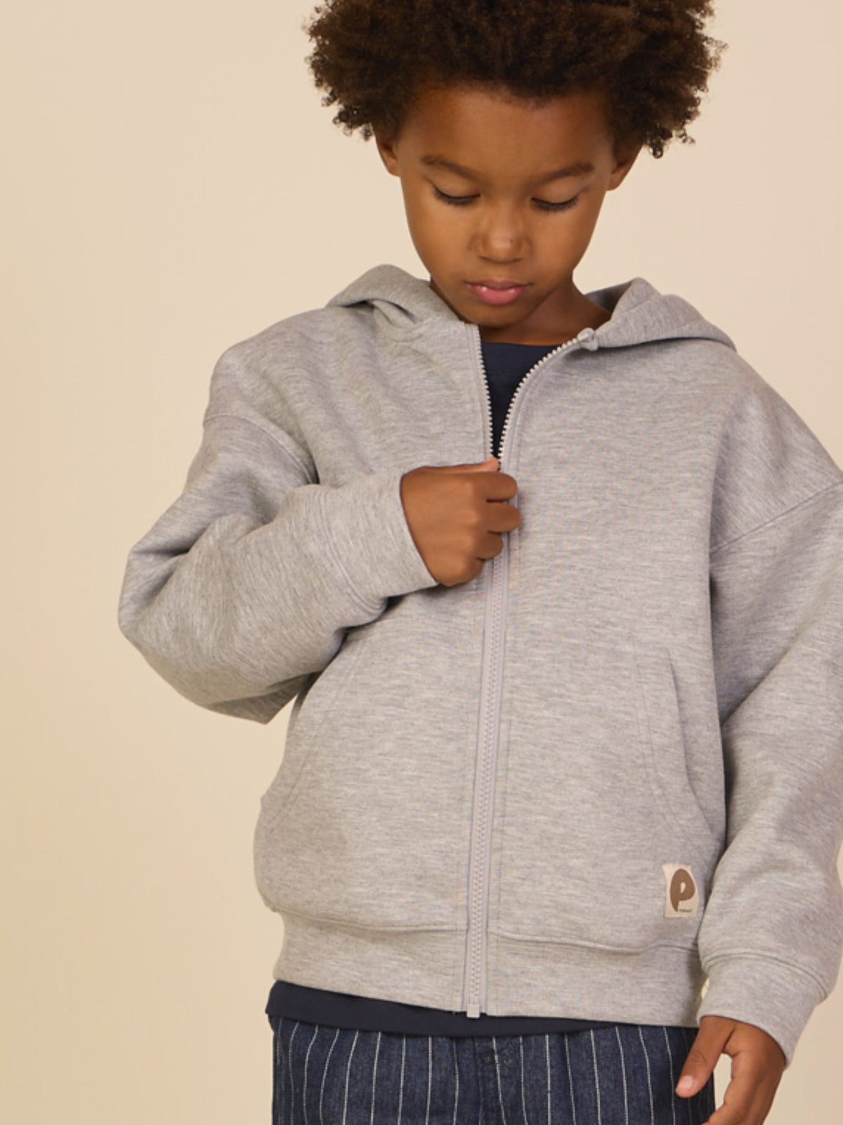 Scuba Hoodie mit Reißverschluss - Tween - Grey Melange | 100641 Liam