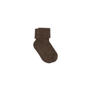 MP Kleine Wollrippstrümpfe - Kinder - Braun meliert | 101741 MP 589