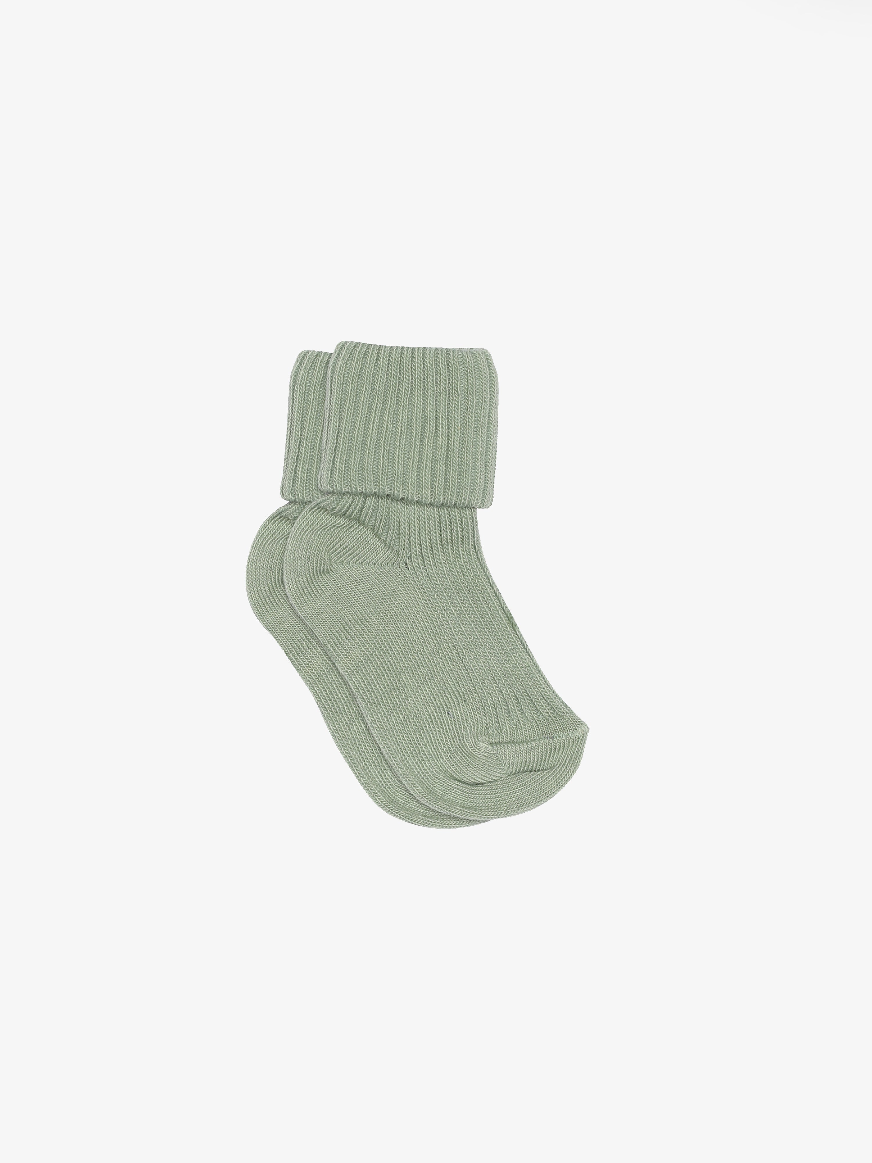 MP Little Cotton Rib Socken- Kids - Green | 101364 MP Baby Rib Socks