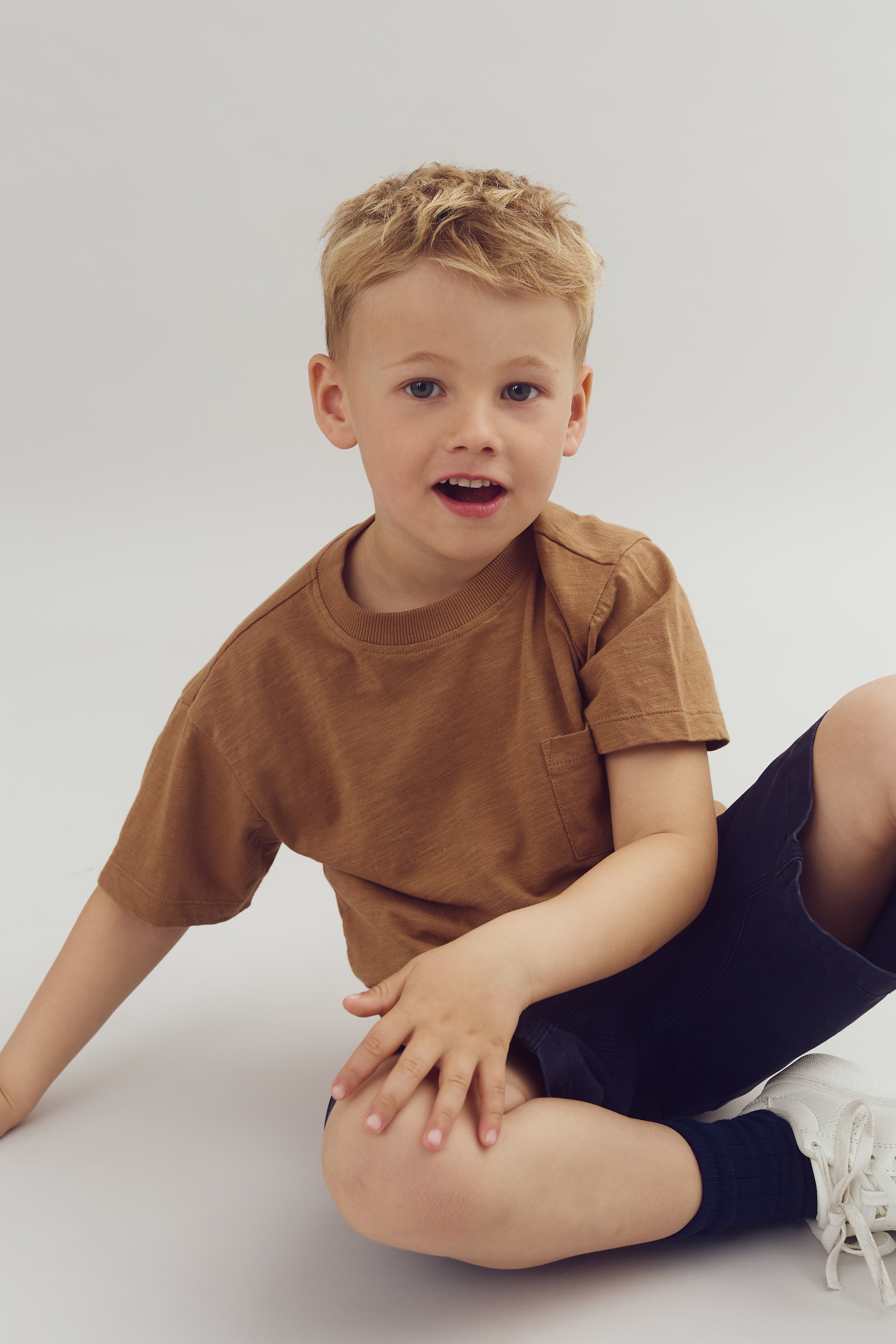 Slub-Jersey T-Shirt mit Tasche - French Beige | 100251 Emil