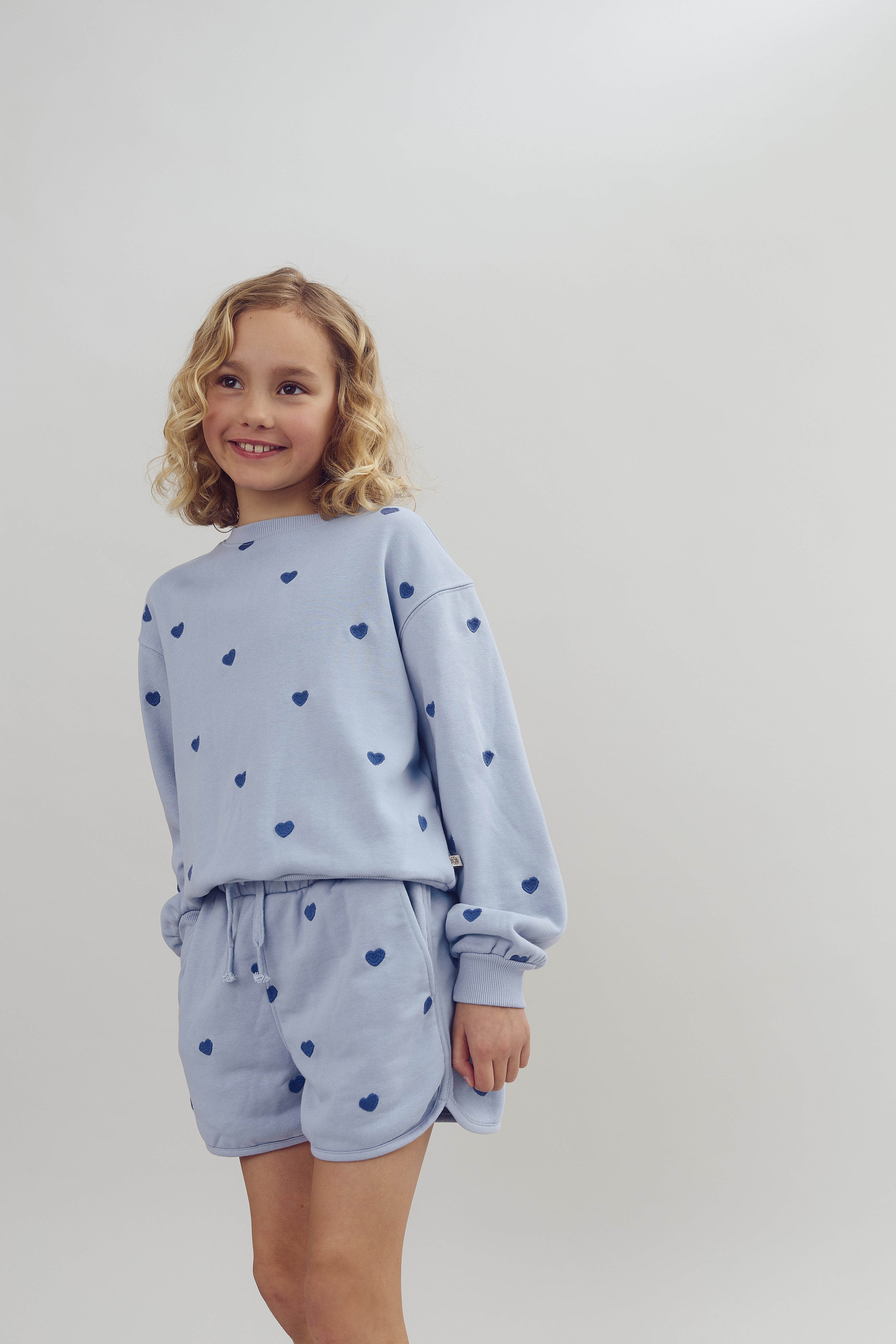 Sweatshorts mit Stickerei - Tween - Blue | 100197 Liva