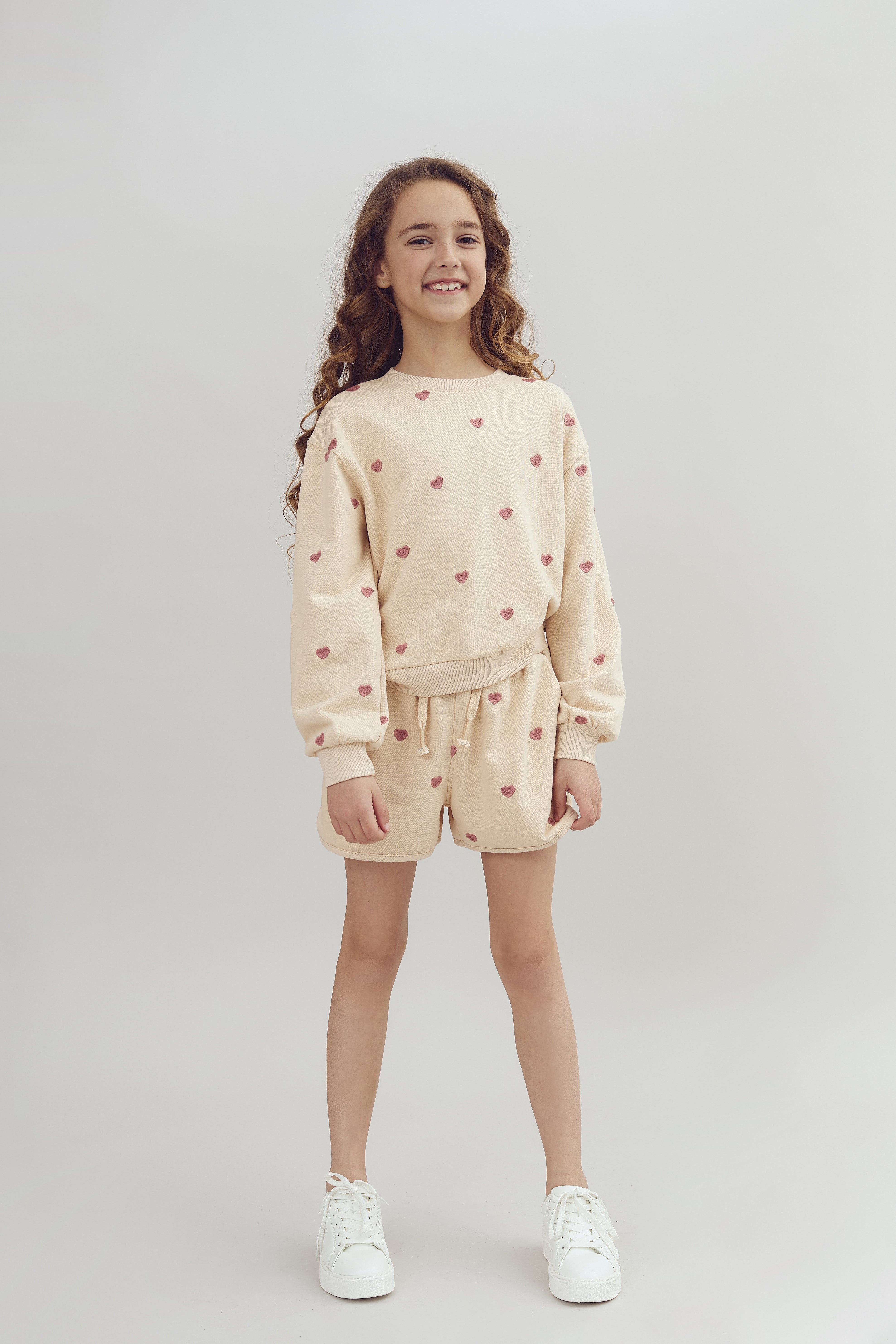 Sweatshirt mit Stickerei - Tween - Rose | 100415 Liva
