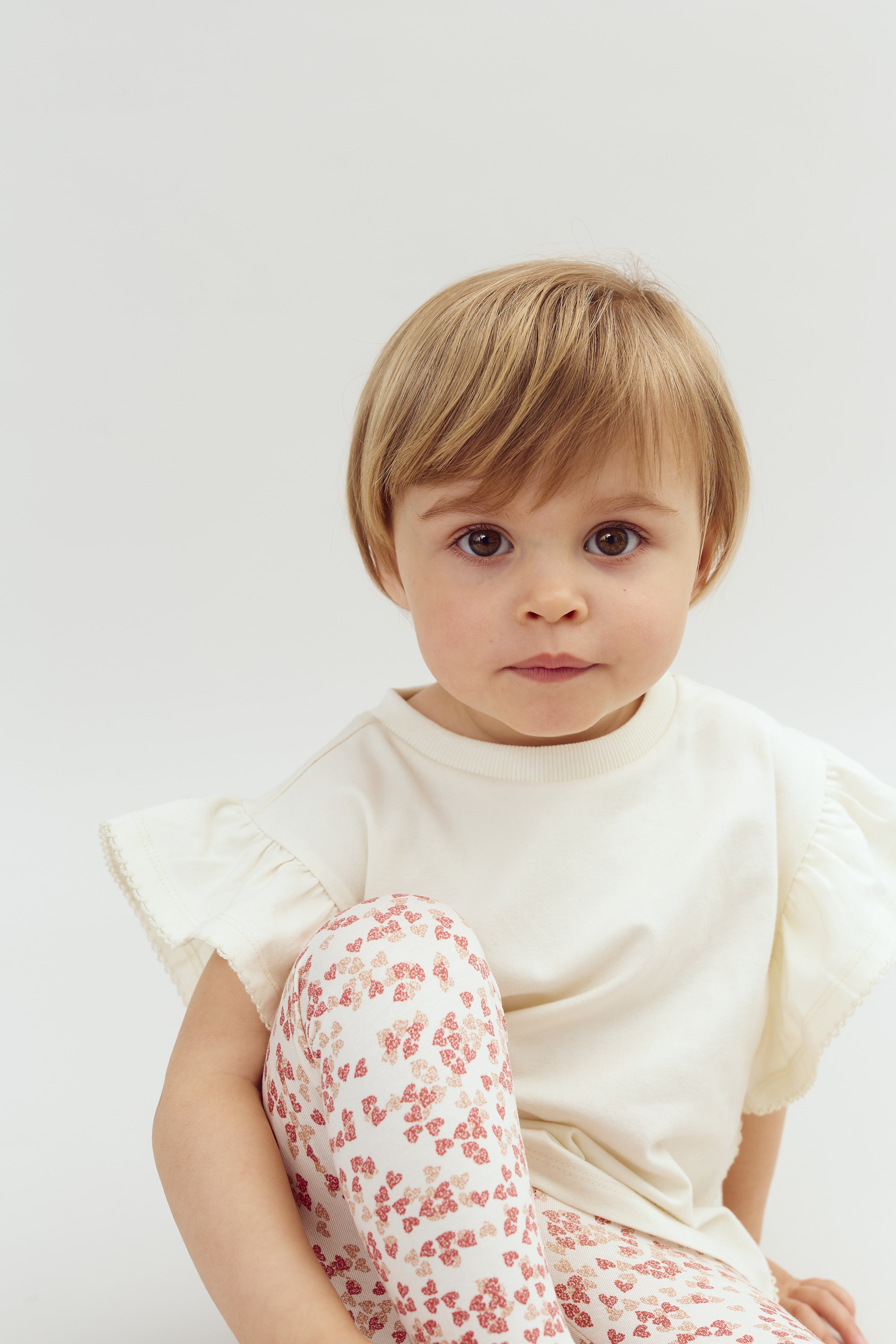 Rüschenshirt mit Picot-Stich - Off White | 100254 Vilde