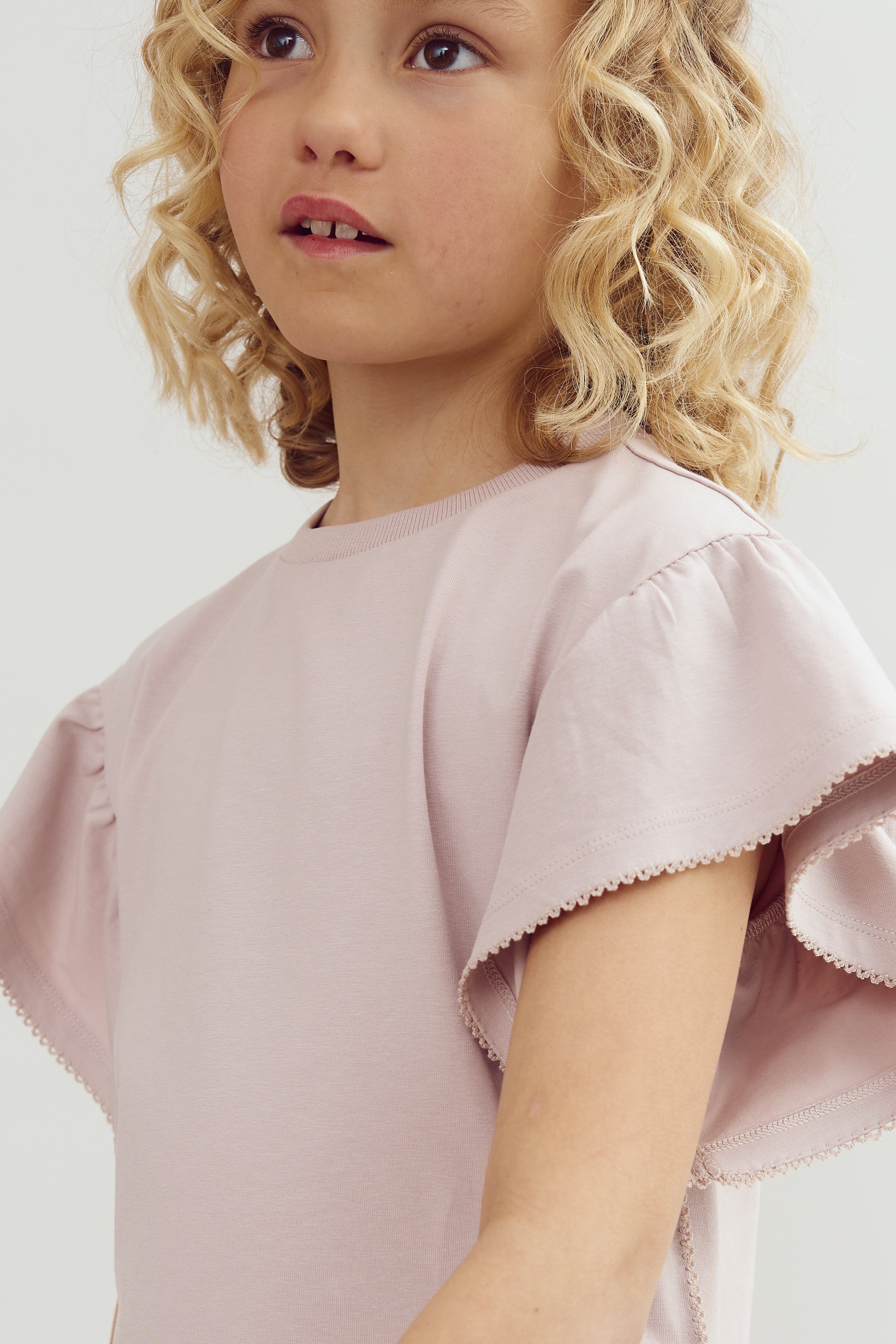 Rüschenshirt mit Picot-Stich - Tween - Light Purple | 100385 Vilde