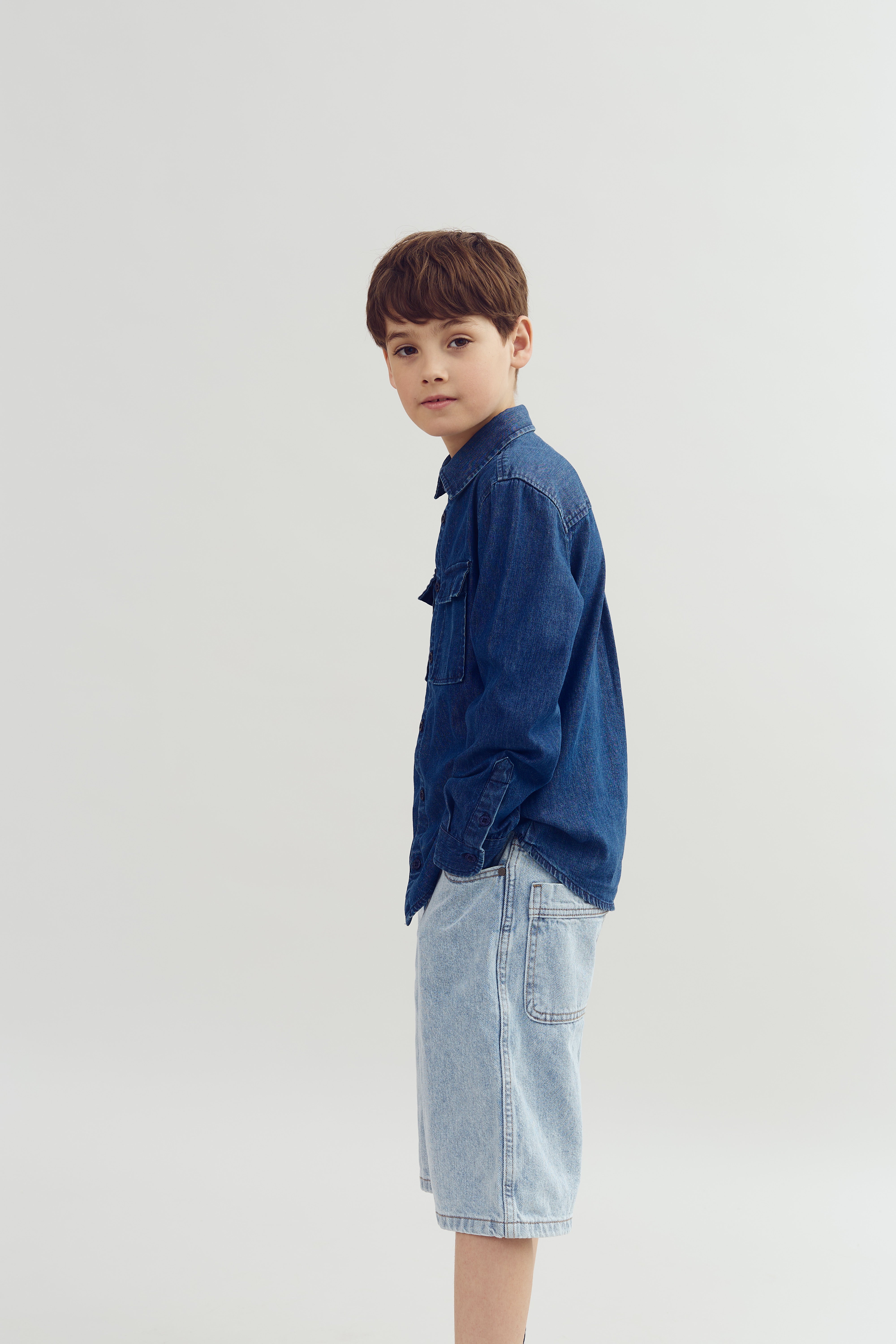 Lange Jenashorts - Tween - Light Blue Denim | 100357 Sturm