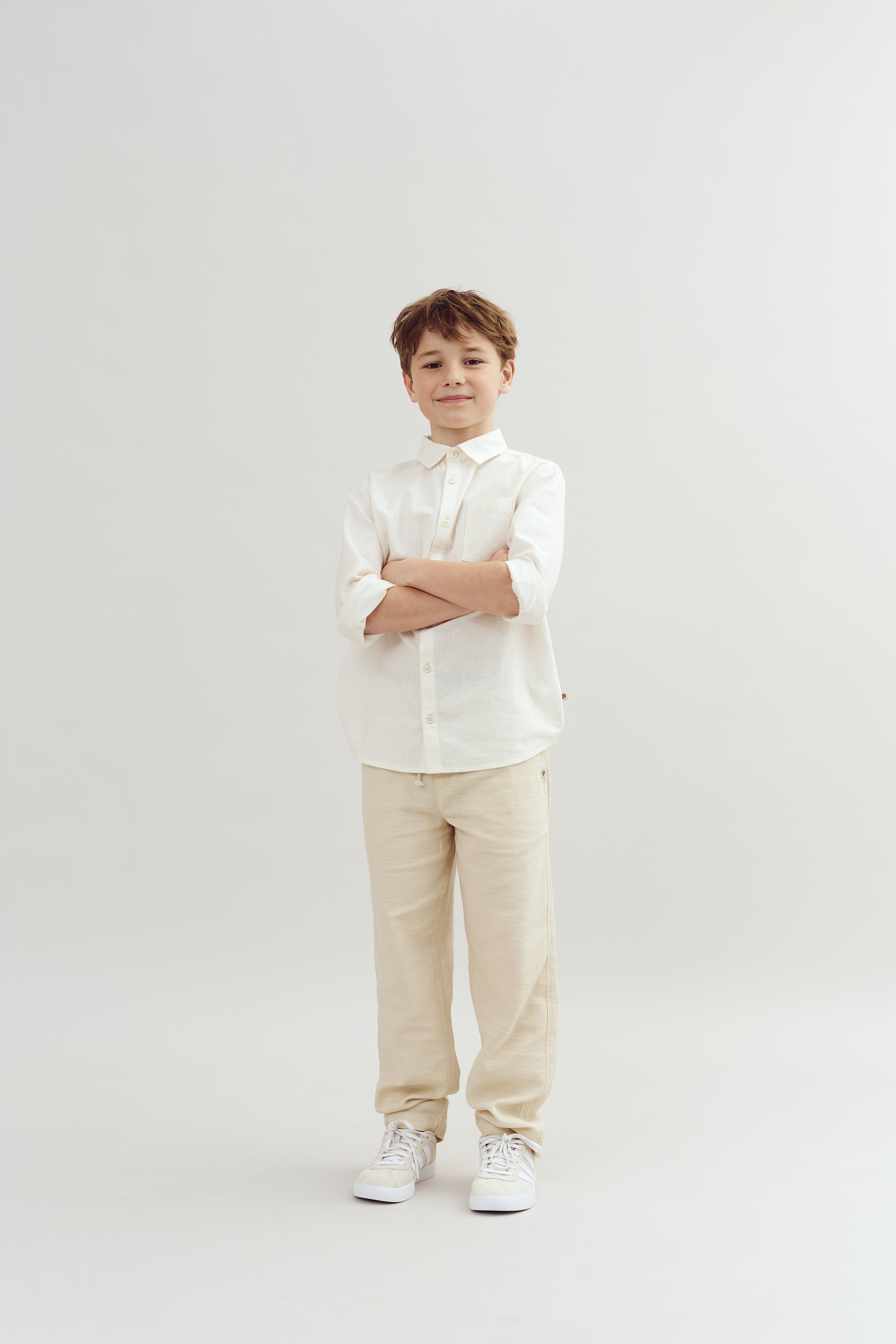 Leinenhemd - Tween - Off white | 100170 Pelle