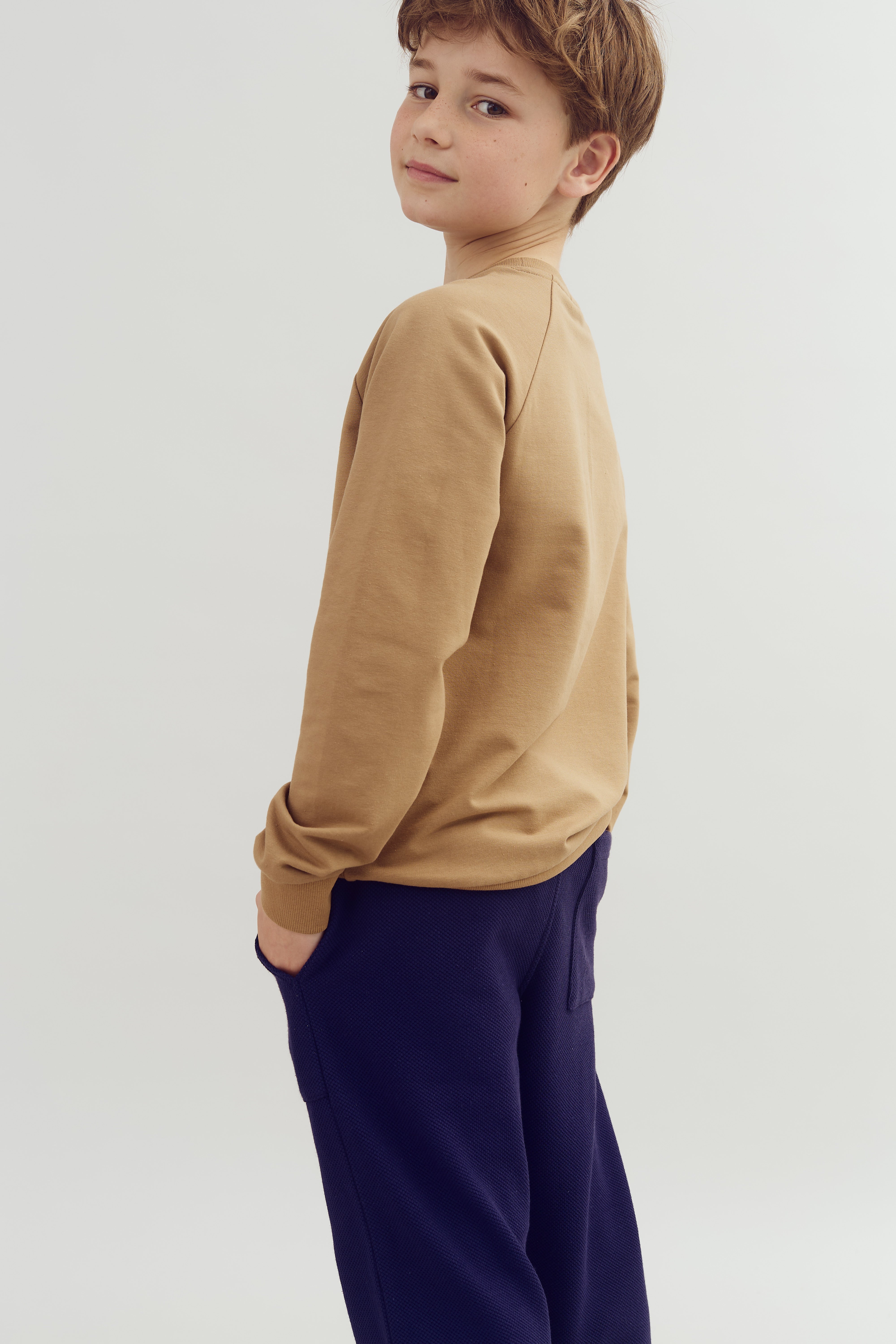 Rundhals Sweatshirt - Tween - Beige | 100364 Ryan