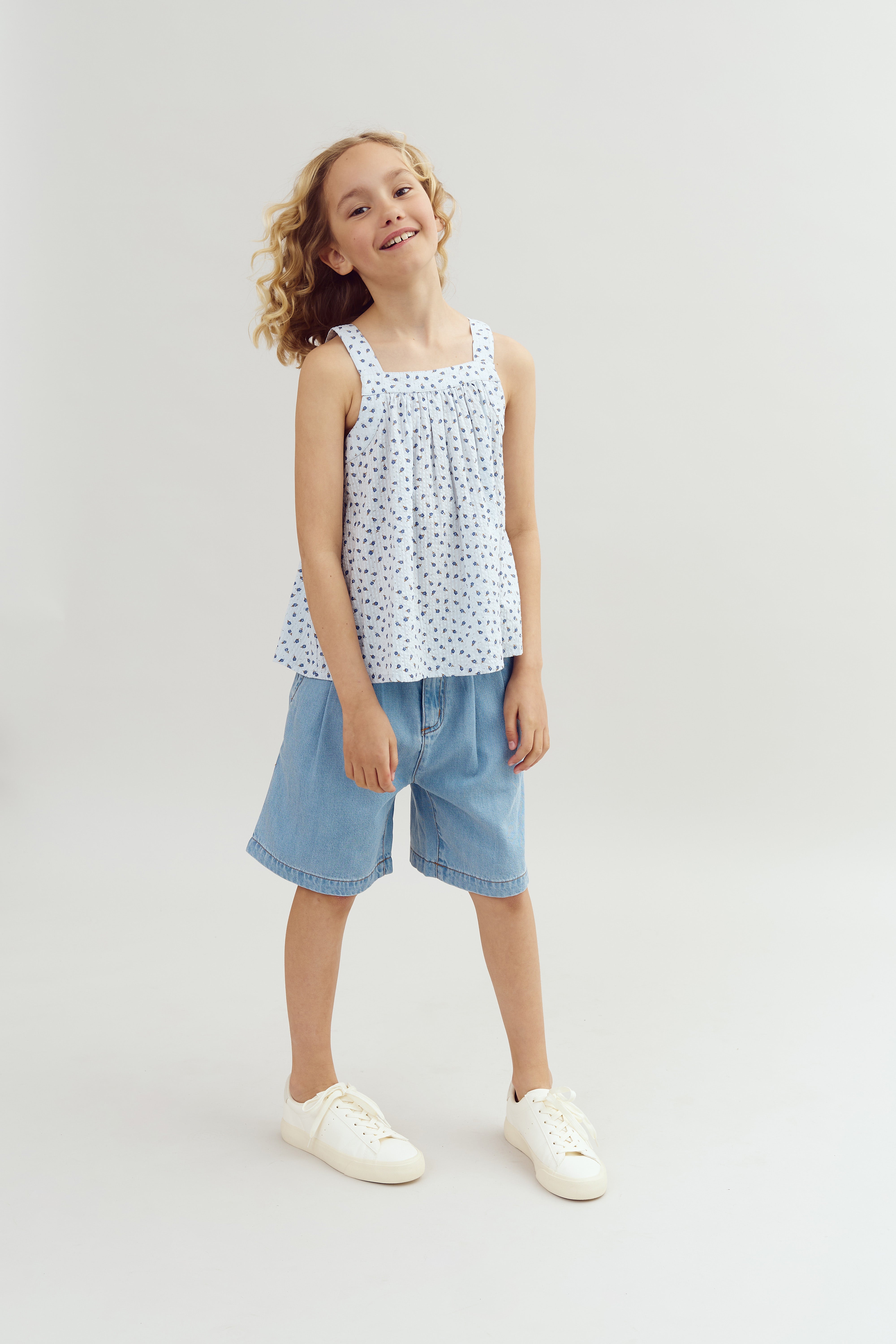 Lange Jeansshorts - Tween - Blue Denim | 100101 Lea
