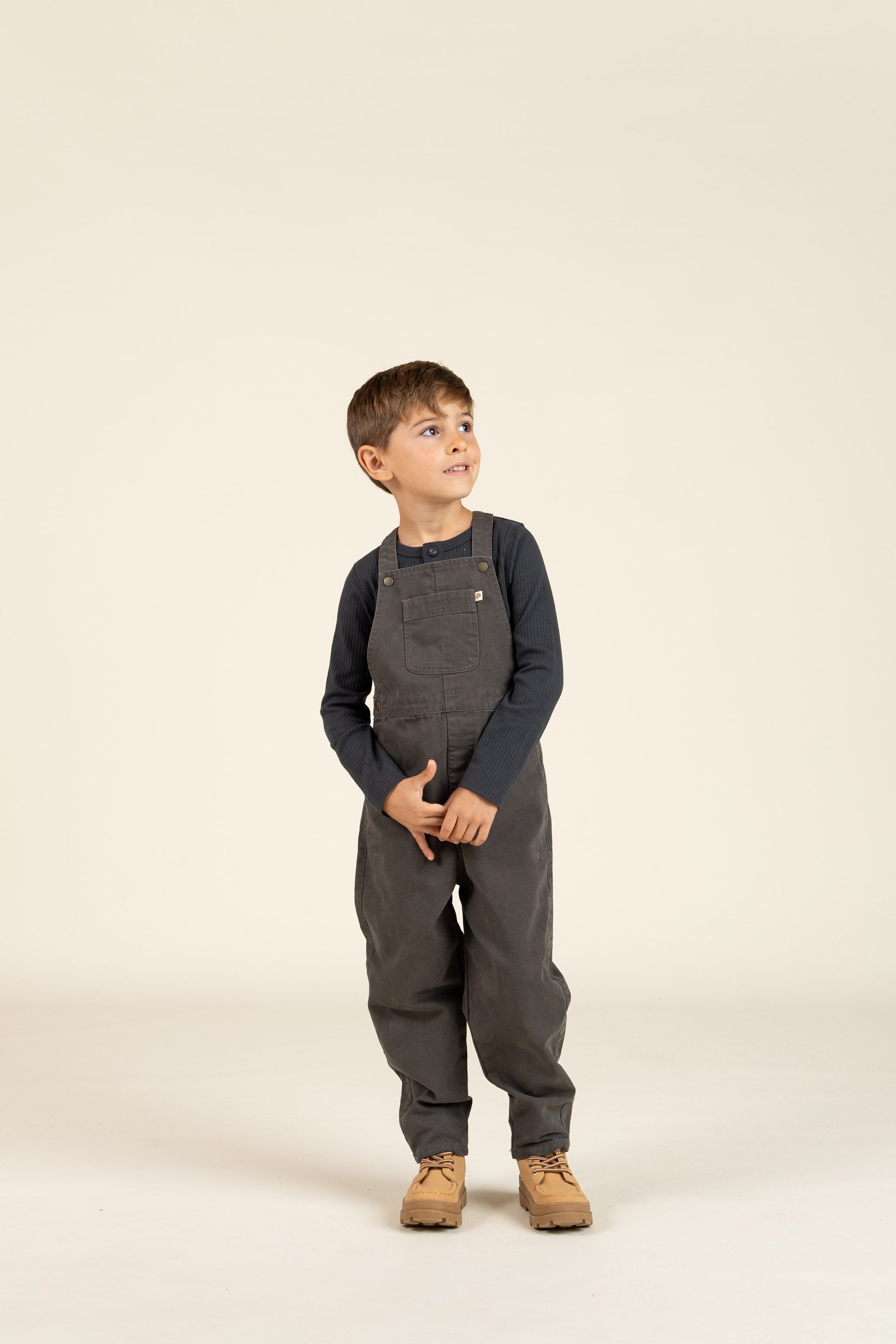 Canvas-Overall - Kids - Dark Grey | 100121 Dereck