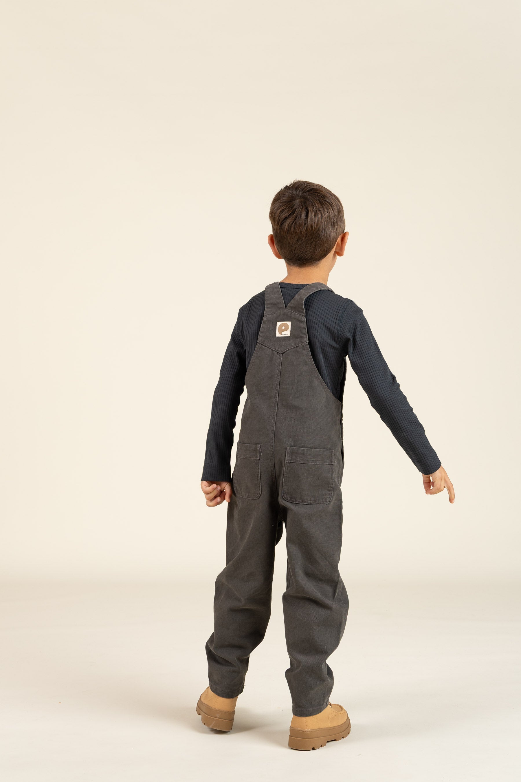 Canvas-Overall - Kids - Dark Grey | 100121 Dereck