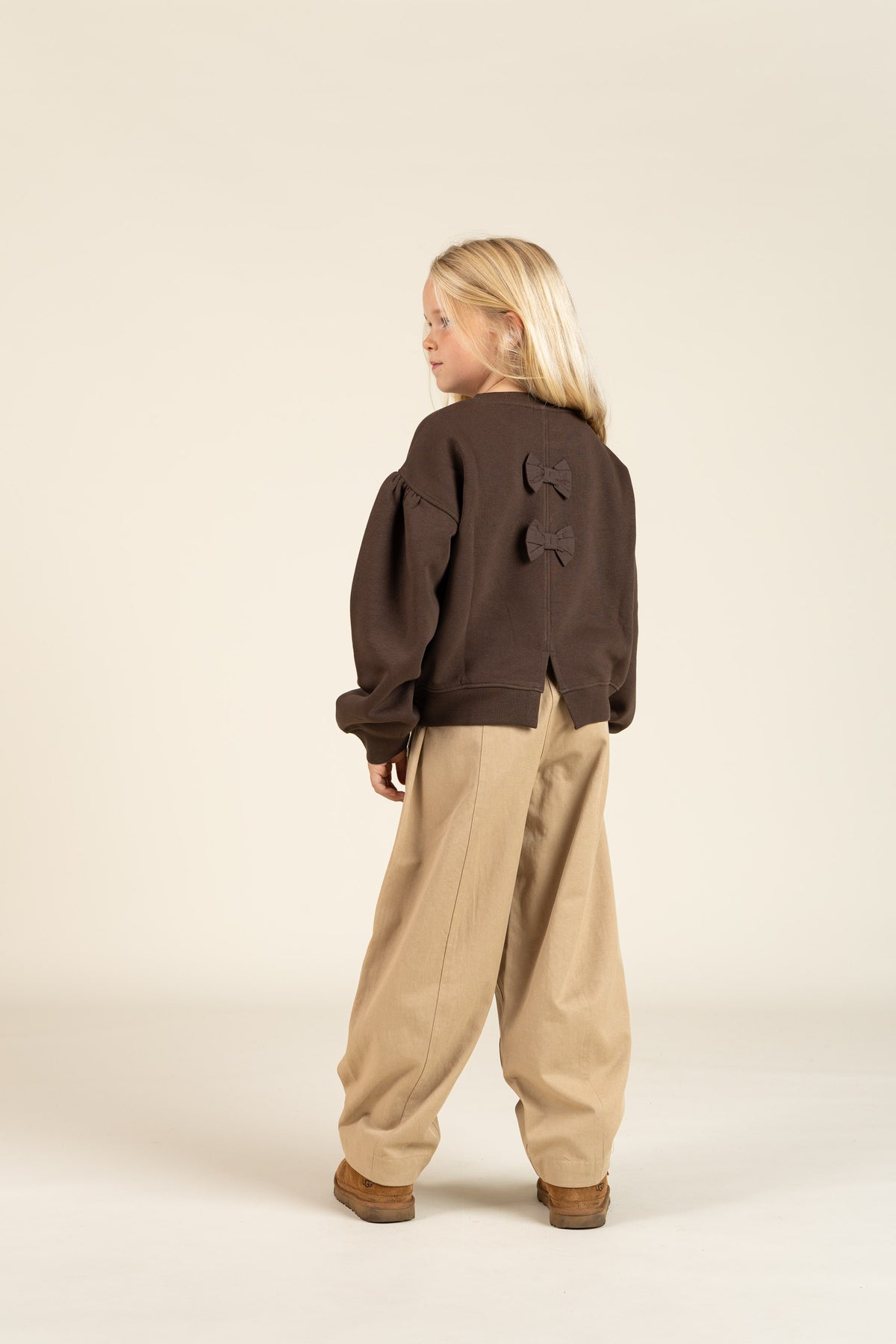 Barrel Leg Tencel Hose - Tween - Beige | 100135