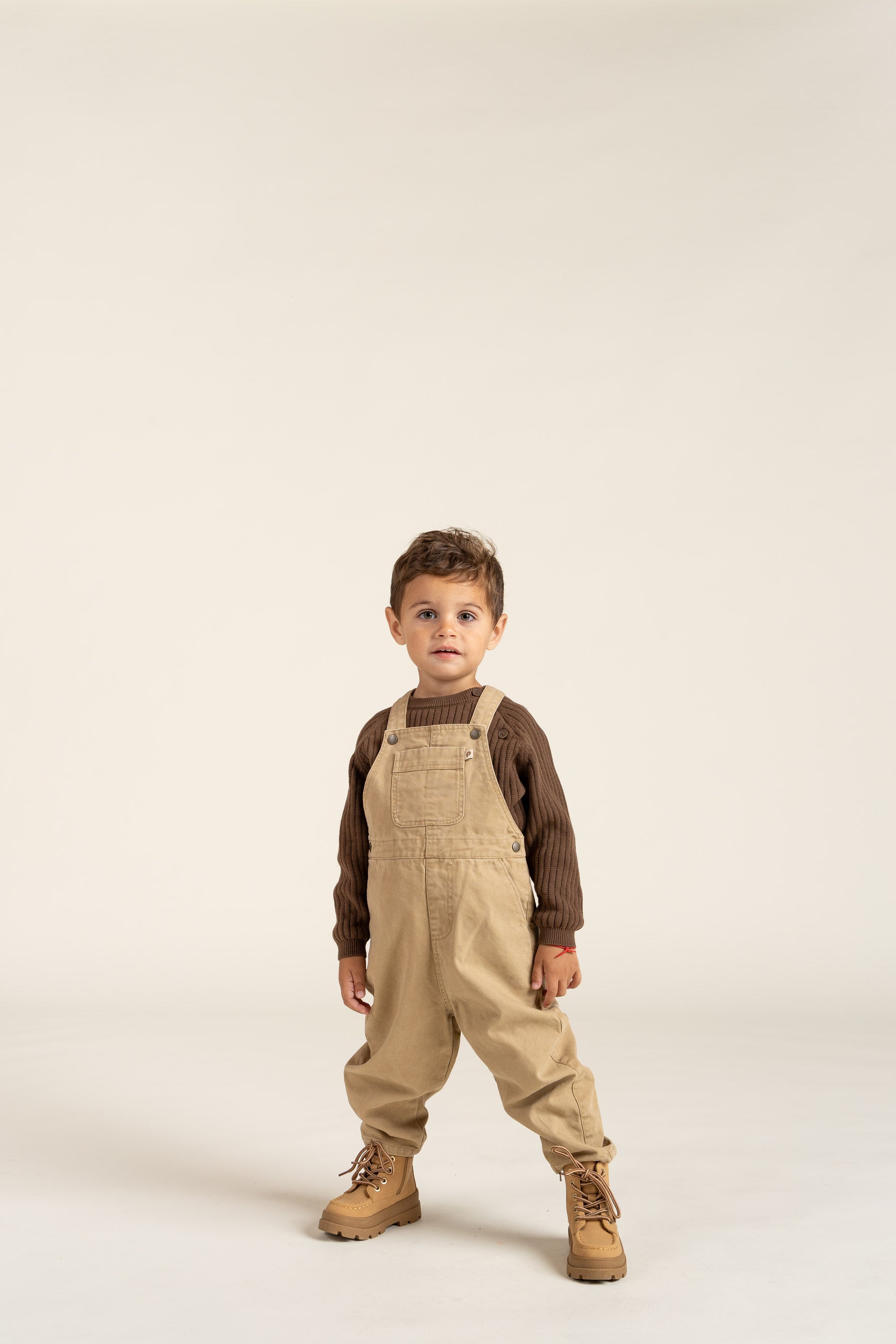Baumwollstrickpullover - Kids - Coffee | 100691 Jett