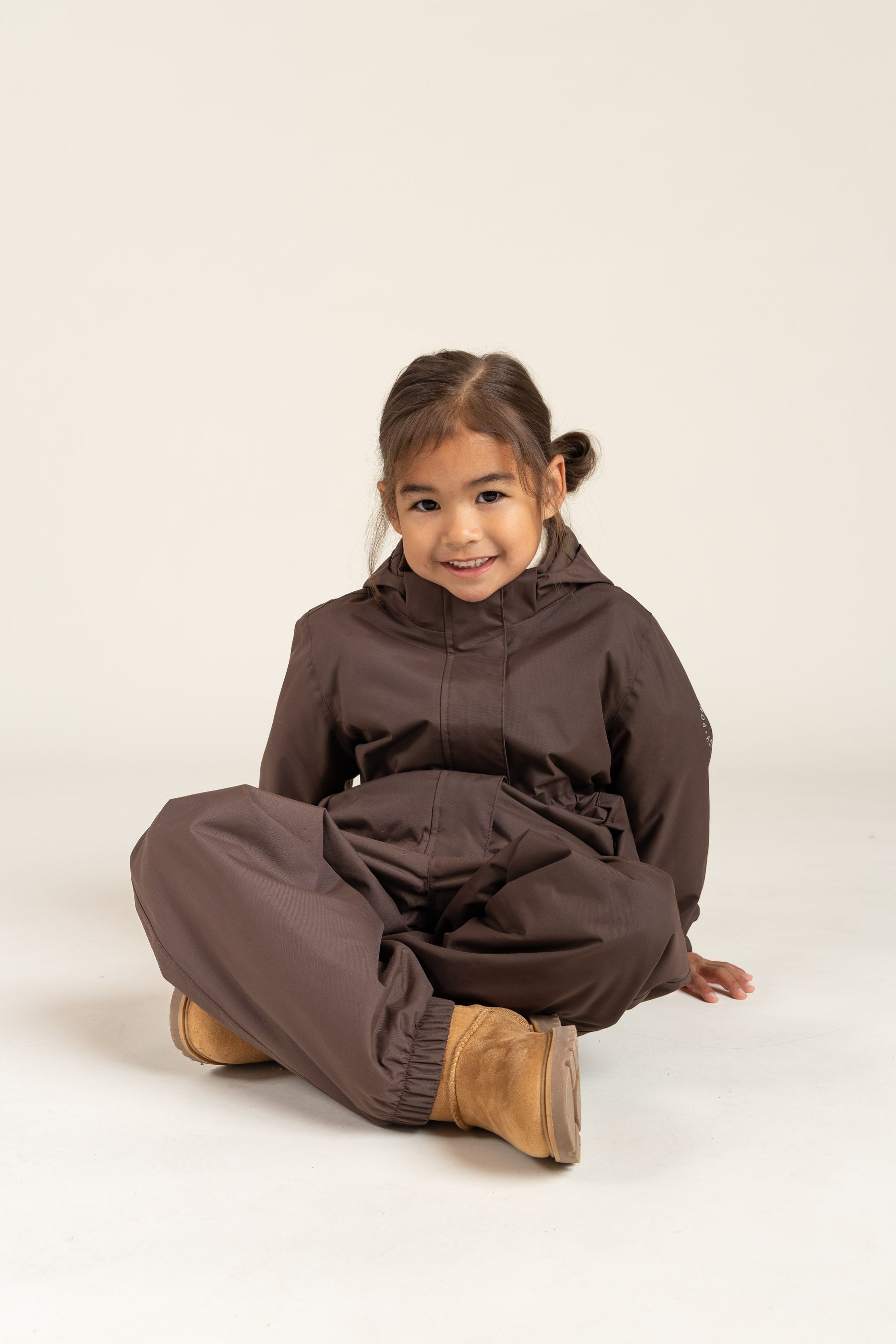 Shell Jacke mit Kordelzug - Kids - Chocolate | 100497 Lucy