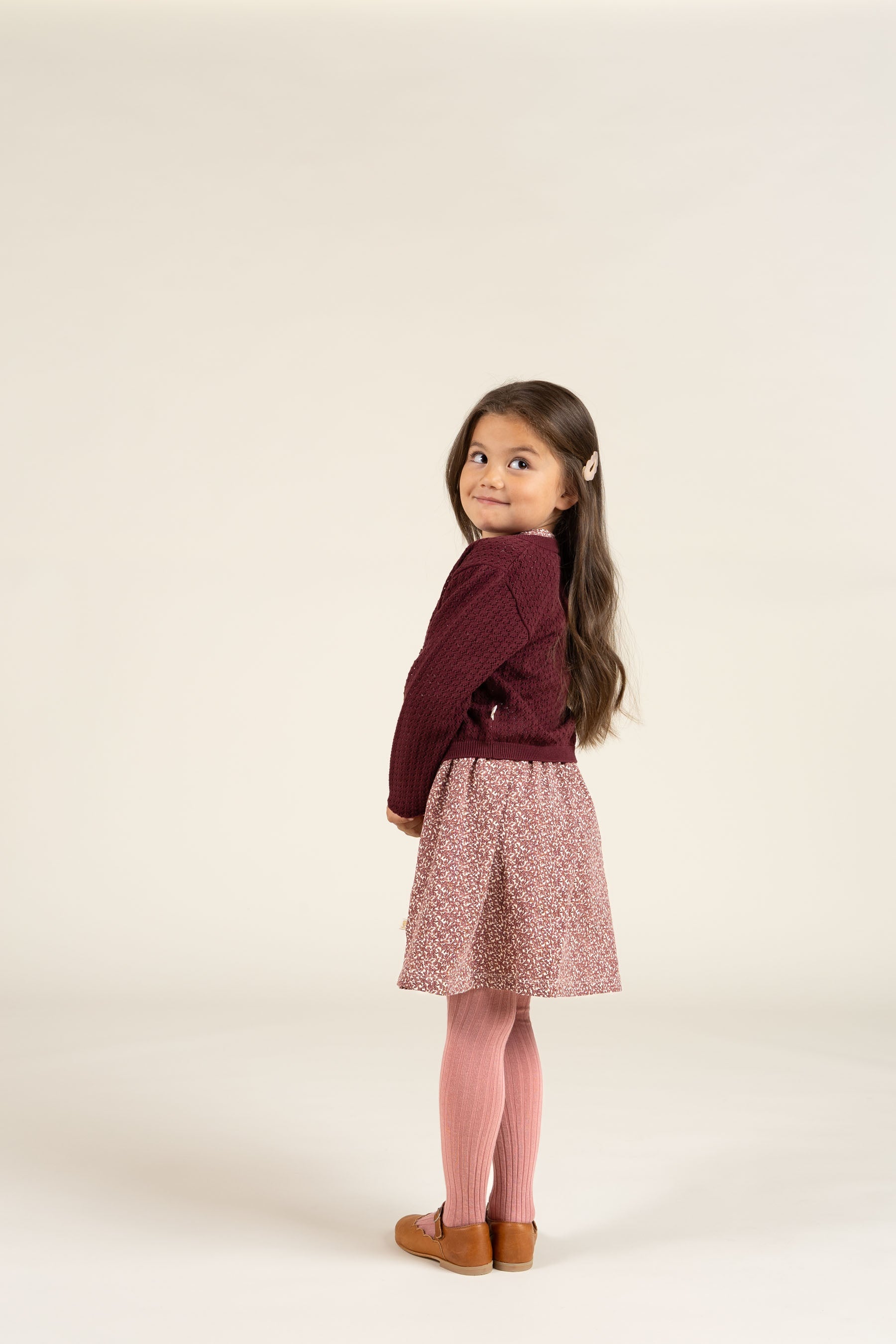 Bedrucktes Jersey-Kleid - Kids - Vintage Red | 100762 Ada