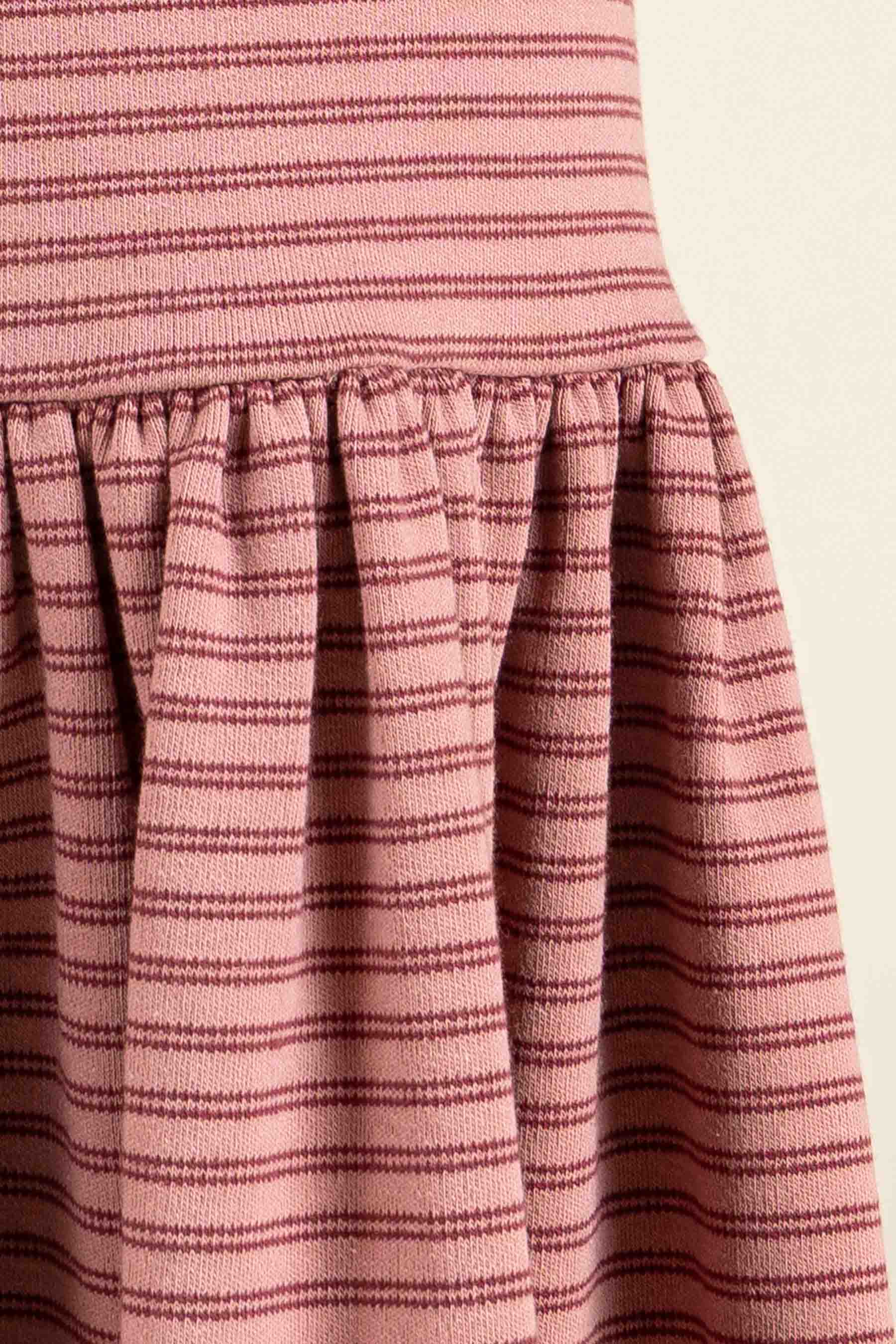 Gestreiftes Jersey-Kleid - Kids - Rose Stripe | 100650 Elise
