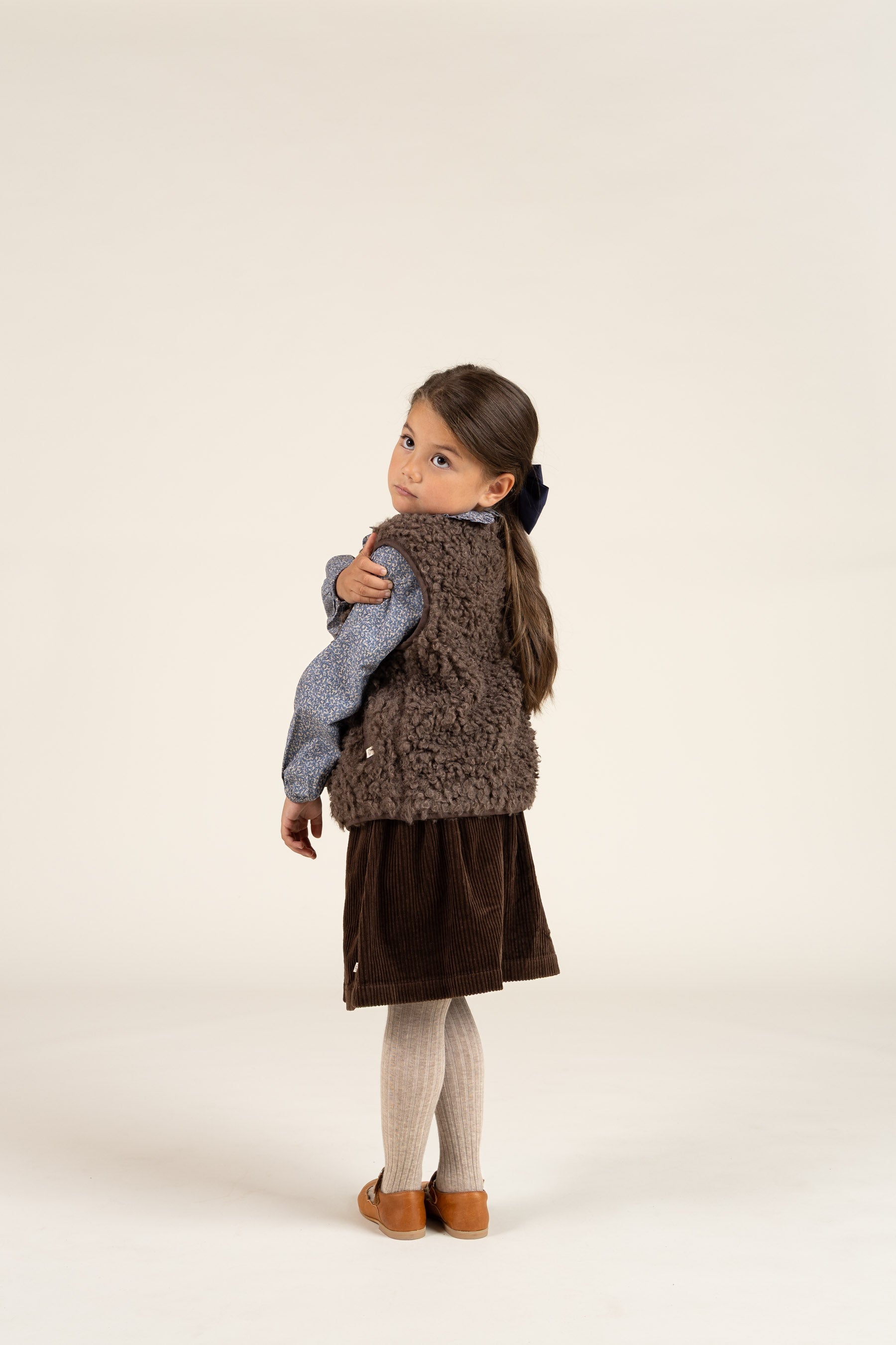 Teddy-Weste - Kids - Chocolate | 100552 Ellie