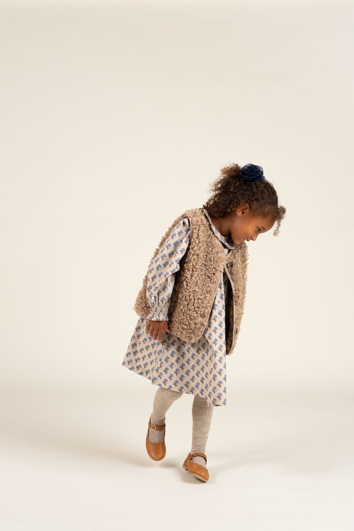 Kunstpelz-Weste - Kids - Caffe Latte | 100550 Ellie