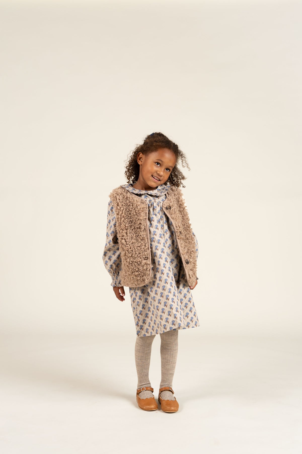 Kunstpelz-Weste - Kids - Caffe Latte | 100550 Ellie