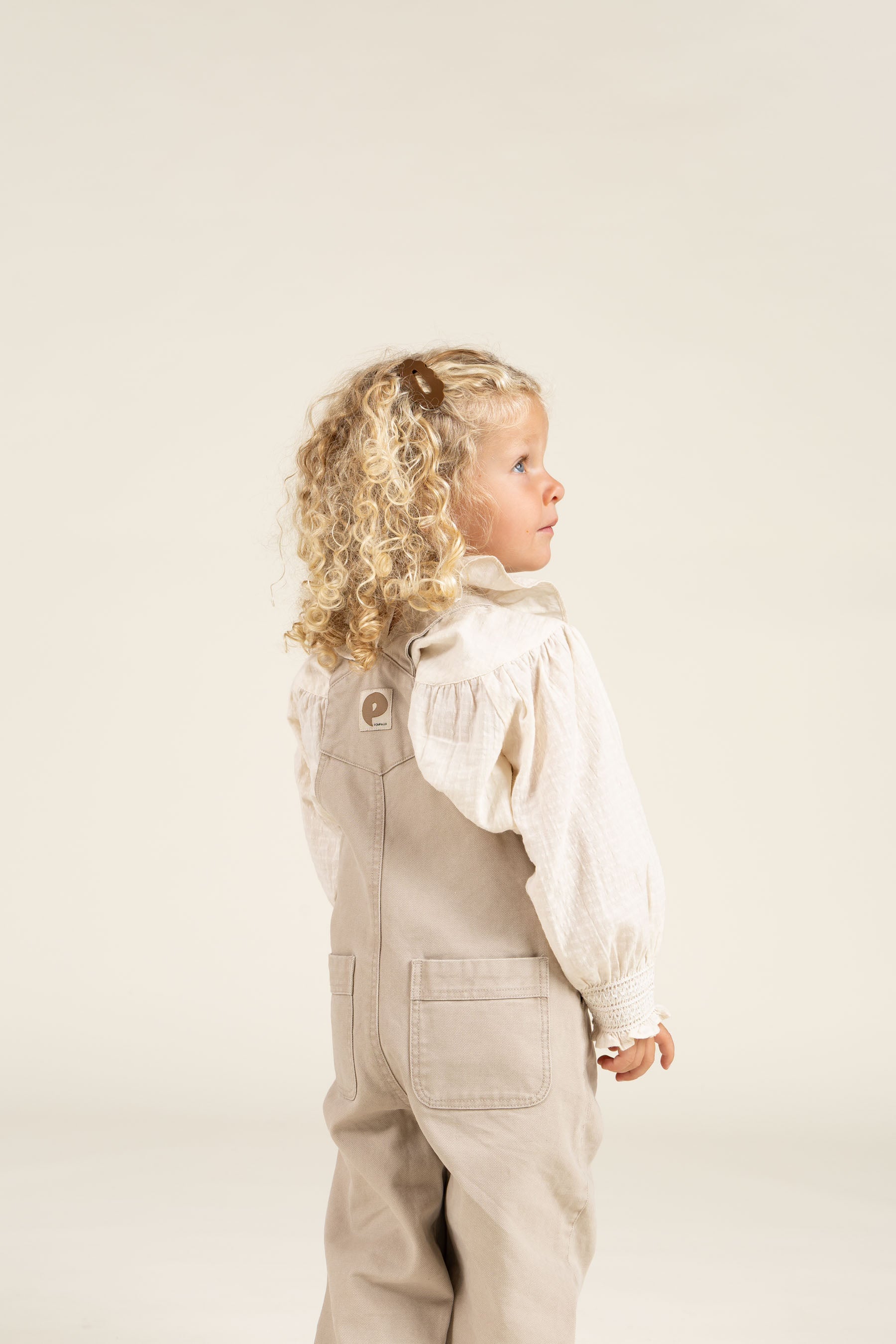 Canvas-Overall - Kids - Greige | 100119 Dereck