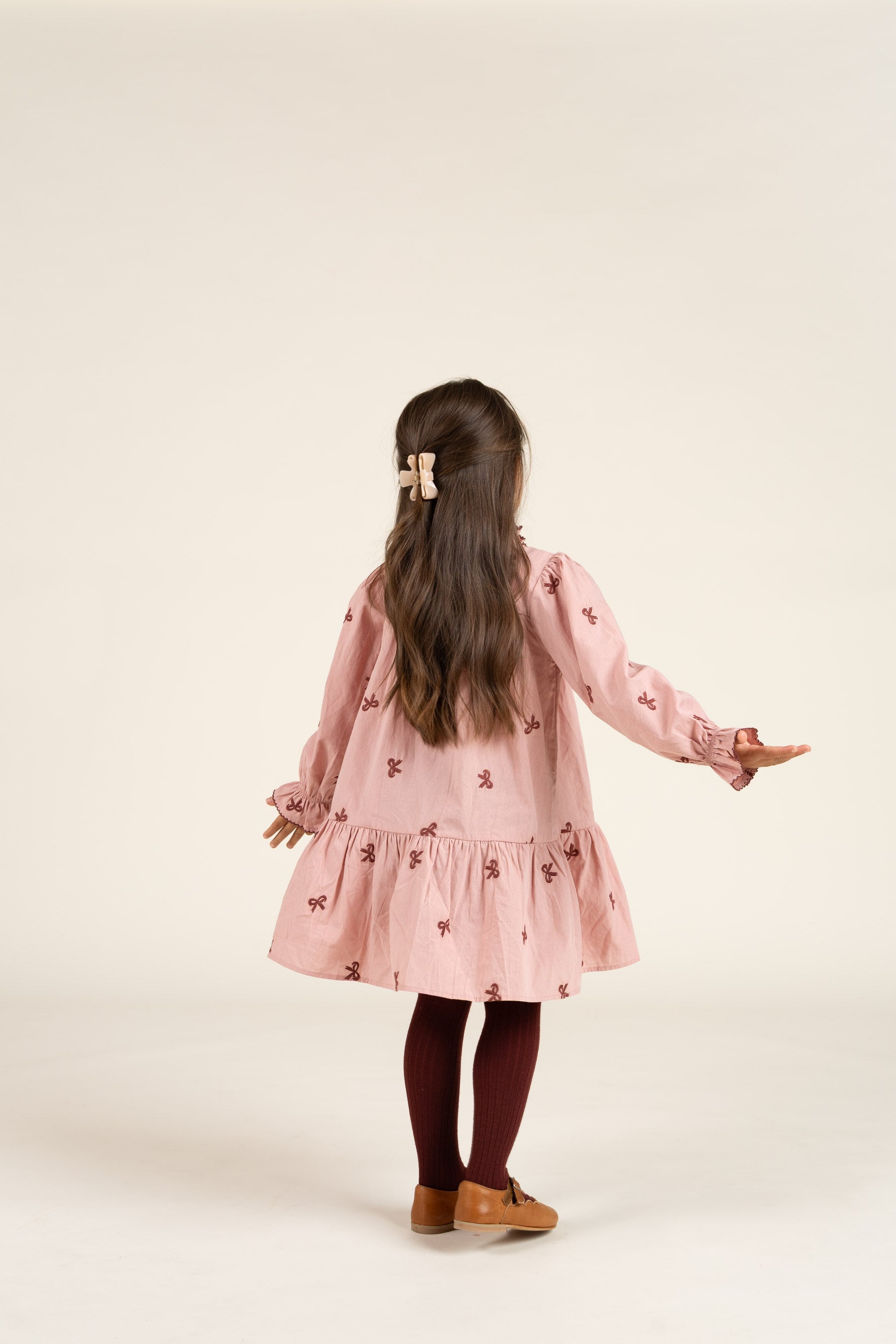 Popeline-Kleid mit Stickerei - Kids - Rose | 100681 Adison