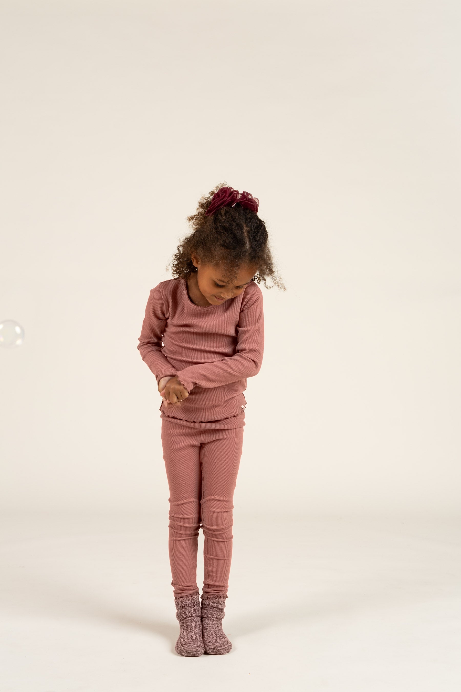 Leggings aus Modalripp - Kids - Old Rose | 100586 Mia