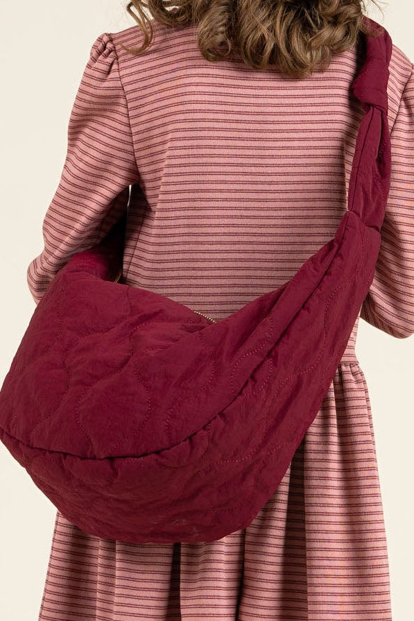 Gesteppte Gürteltasche - All - Burgundy | 100738 Bella
