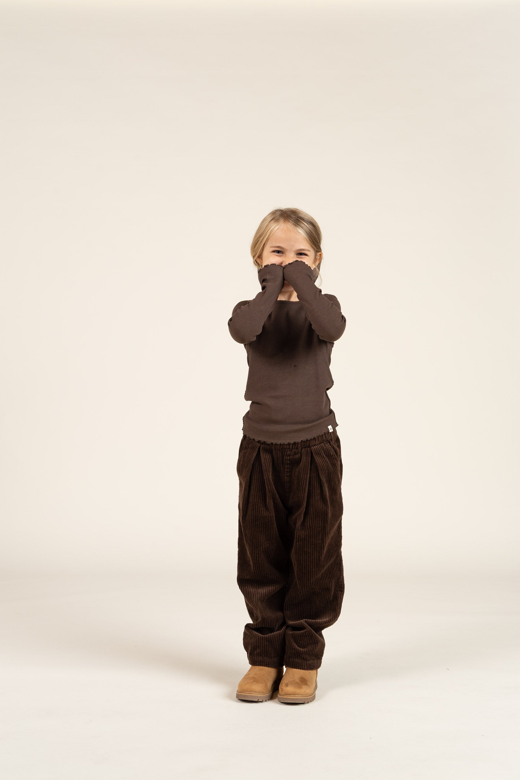 Breit-Cord Pull-on Hose - Kids - Chocolate | 100621 Margot