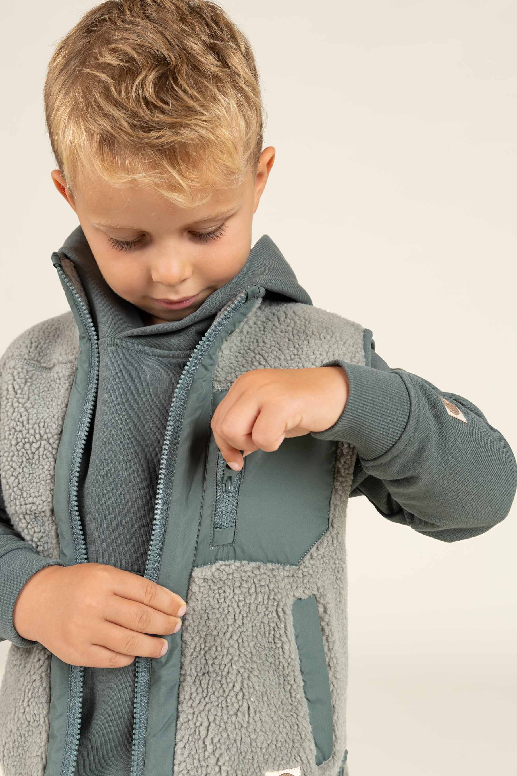 Teddyweste mit Reißverschluss - All - Dusty Green | 100635 Elliot