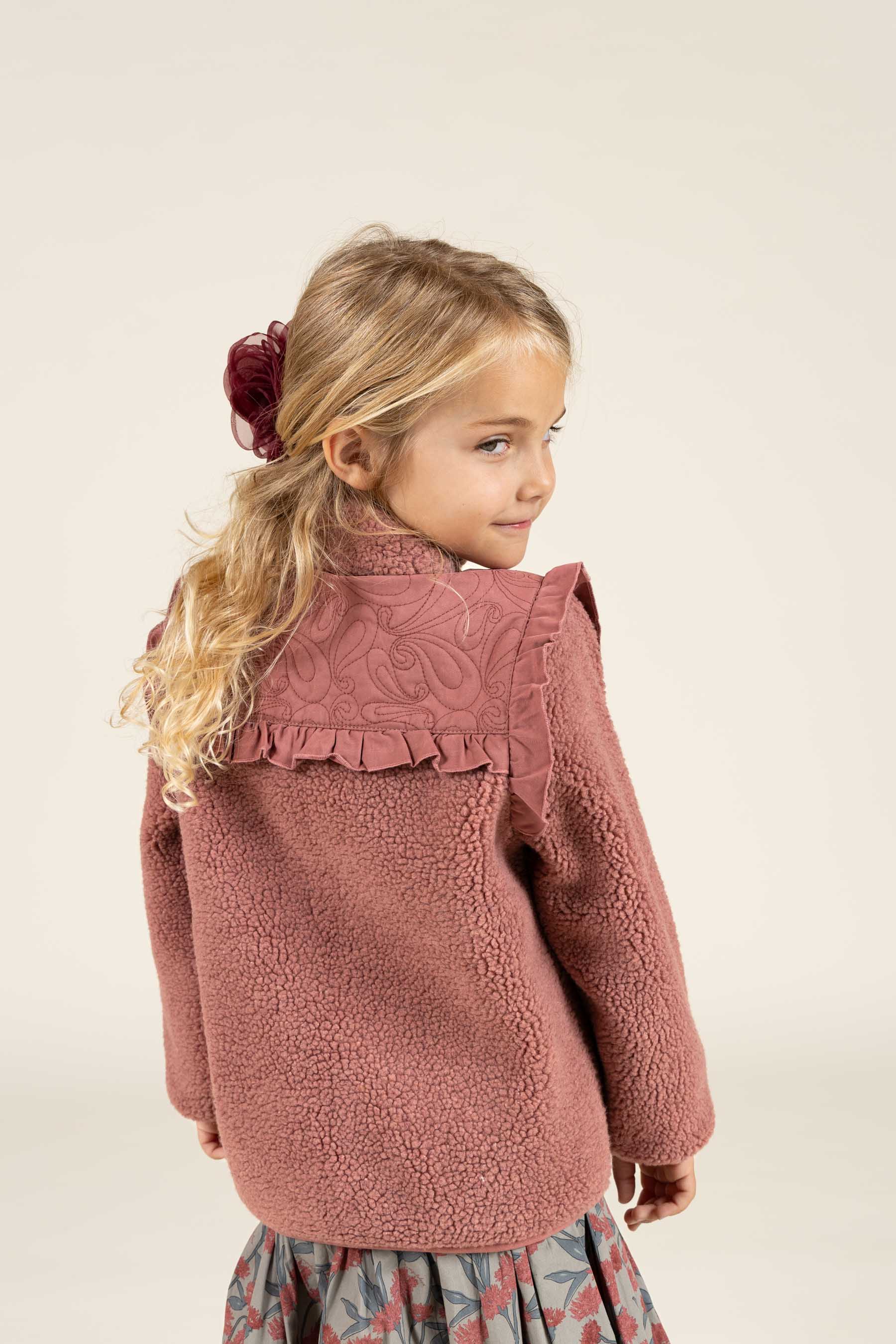 Teddyjacke mit Reißverschluss und Rüschen - Kids - Old Rose | 100636 Madison