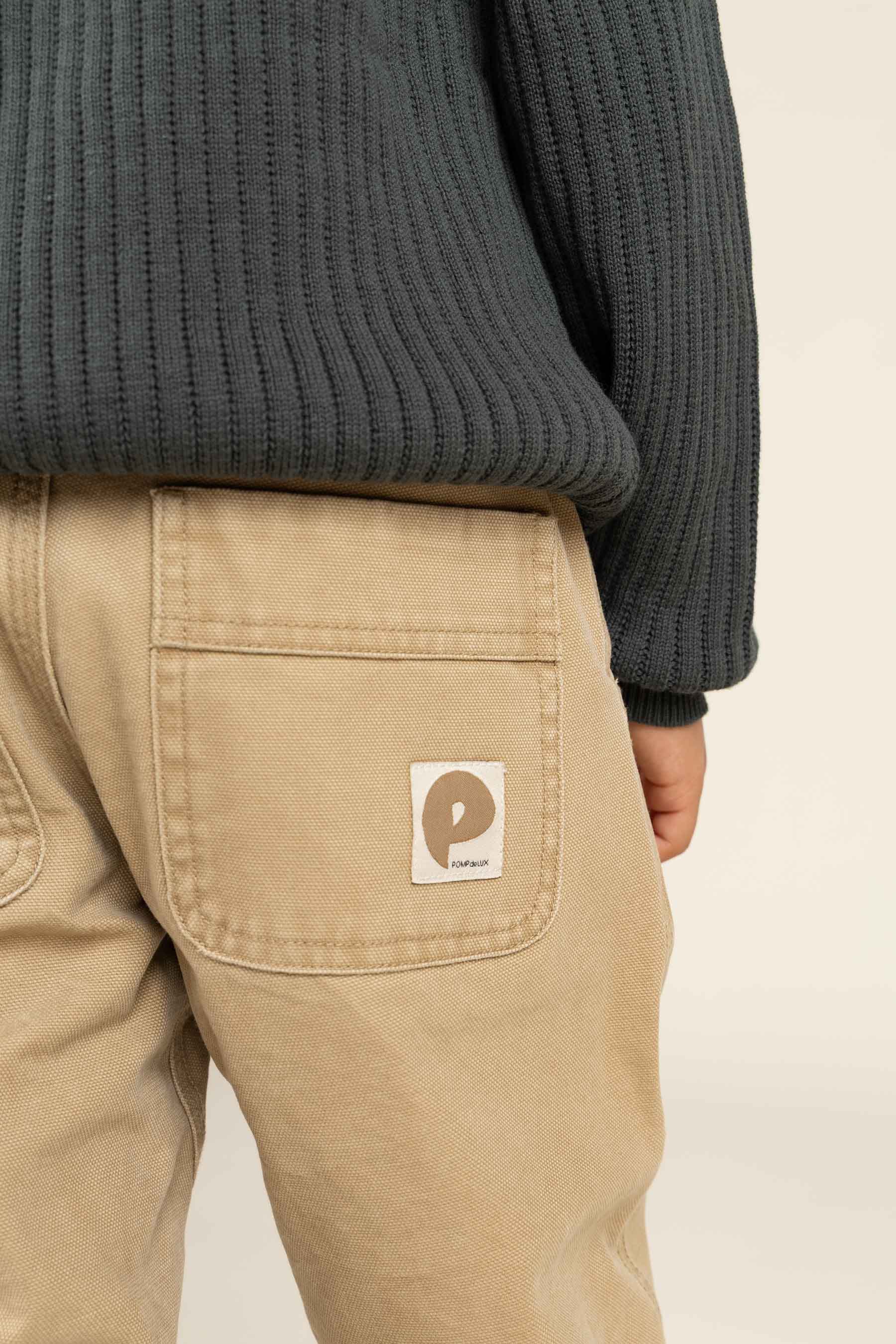 Canvas-Hose - Kids - Beige | 100114 Dereck