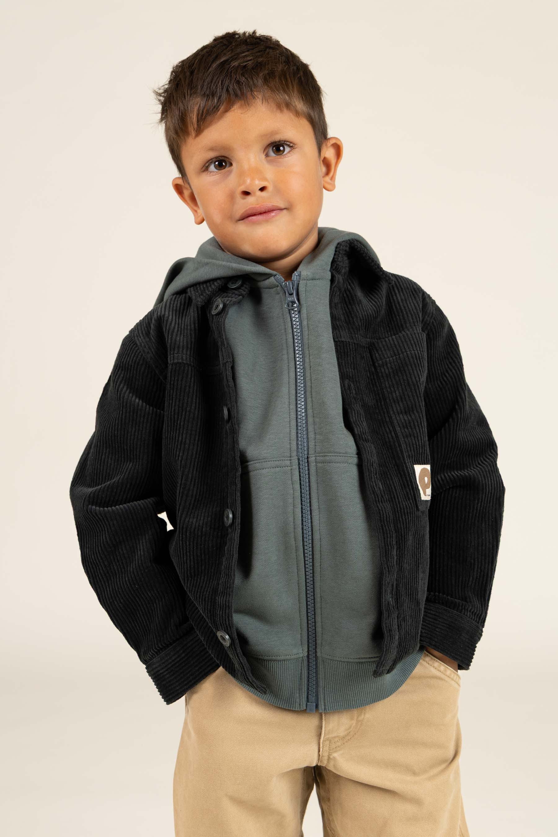 Klassischer Zip-Hoodie - Kids - Petrol | 100218 Felix