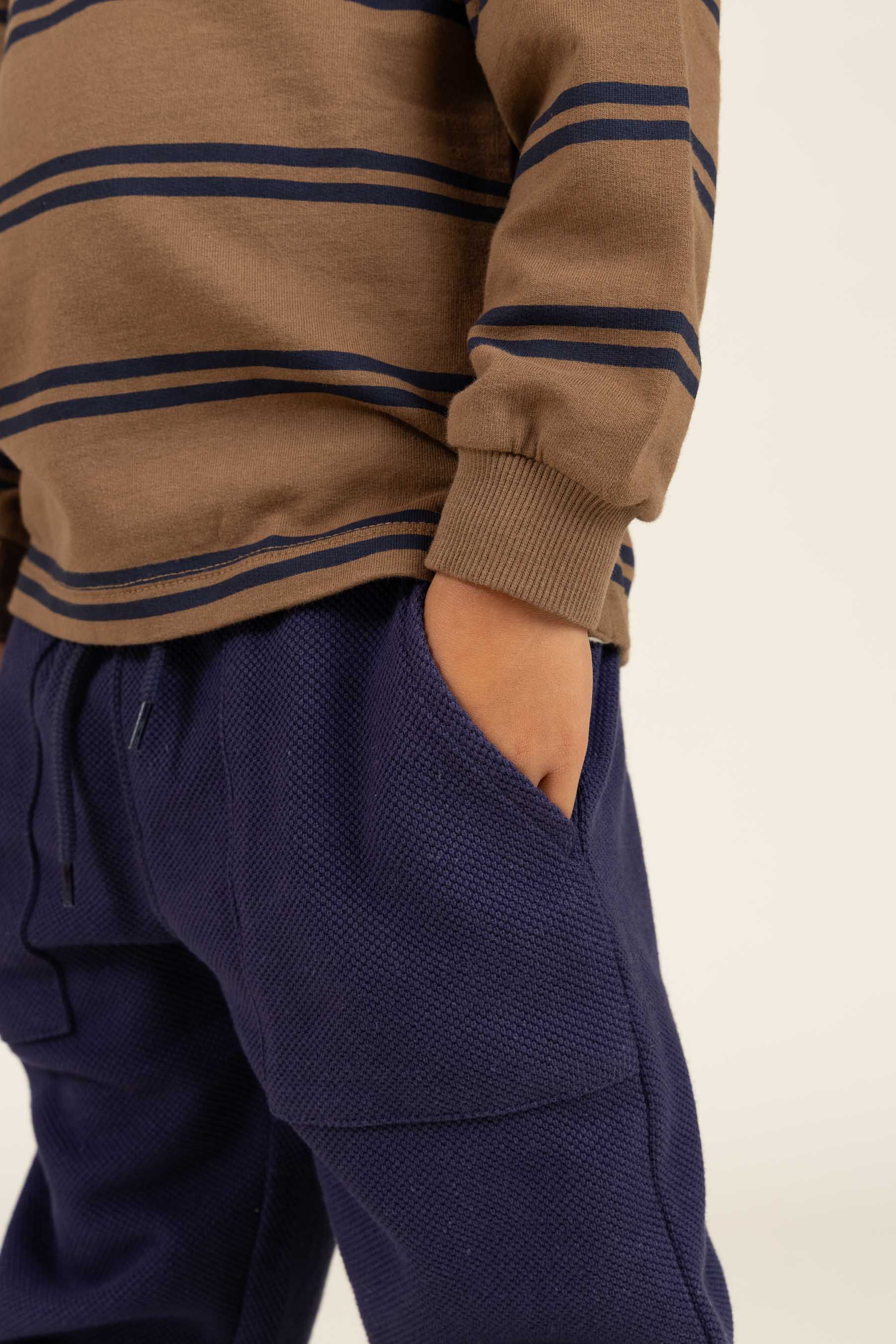 Jogginghose Piquet - Kids - Navy | 100166 Gustav