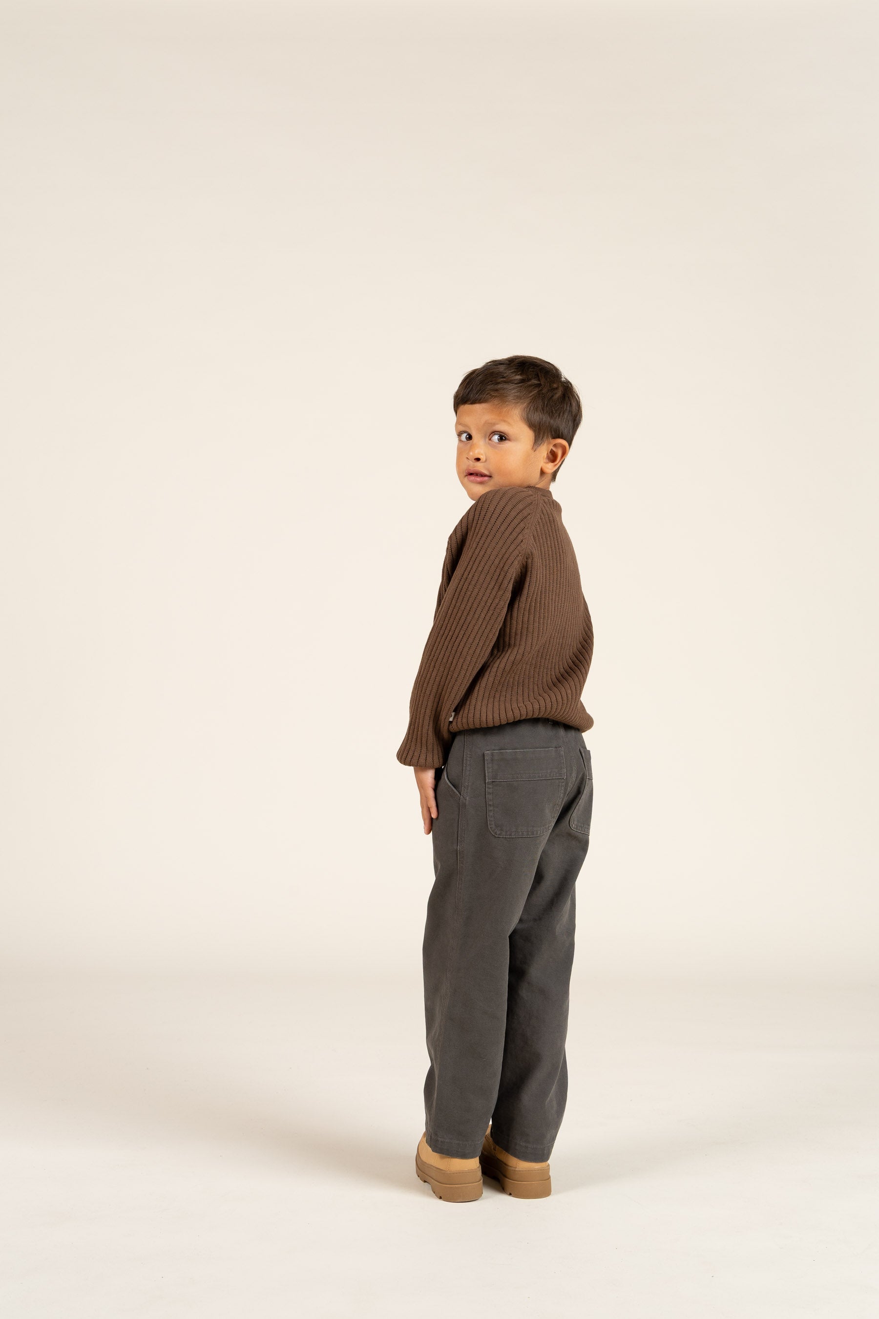 Canvas-Hose - Kids - Dark Grey | 100117 Dereck