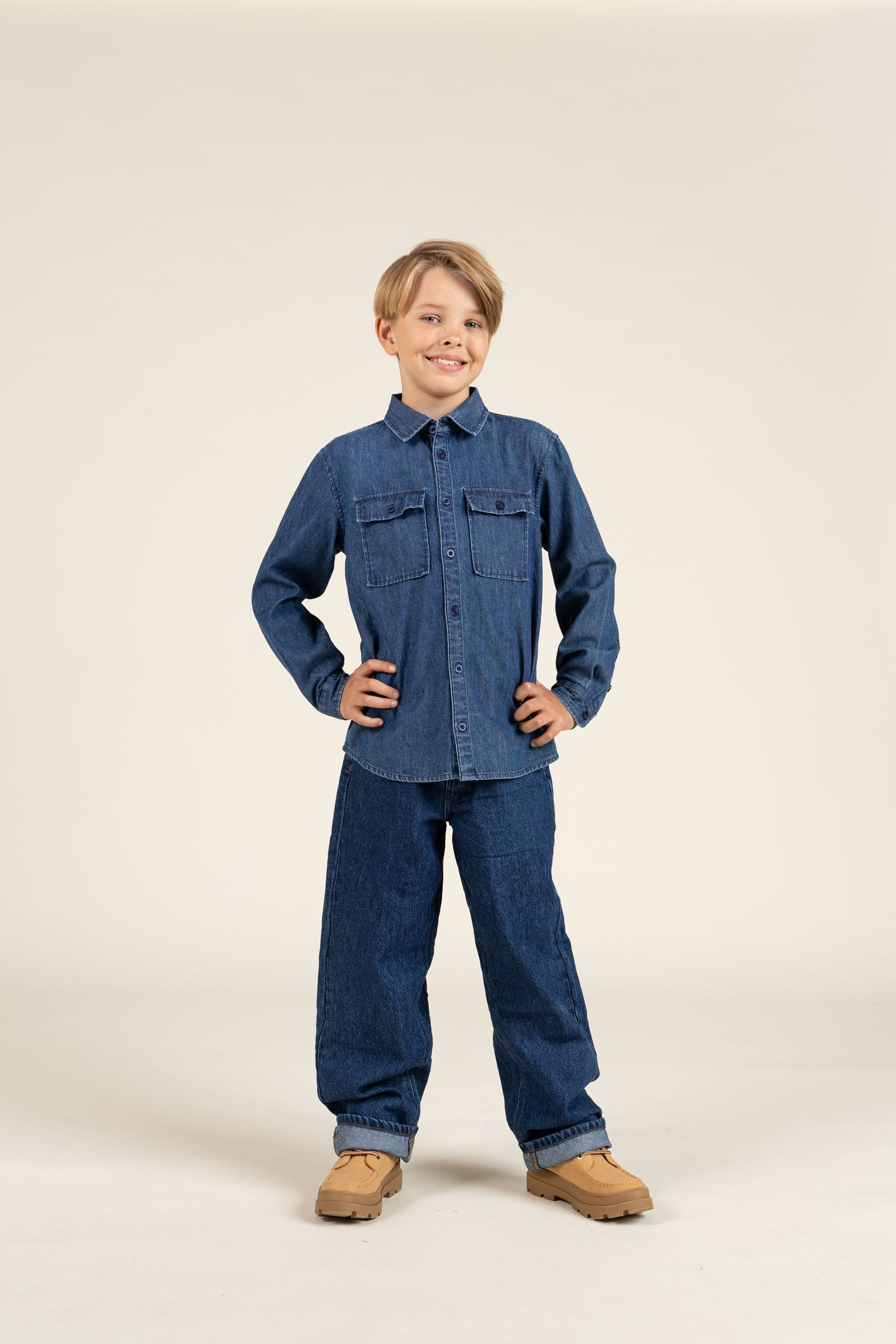 Jeanshemd - Tween - Dark Blue Denim | 100369 Delhi