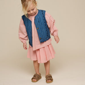 Gesteppte Denimweste - Kids - Blue Denim | 101052 Isabella